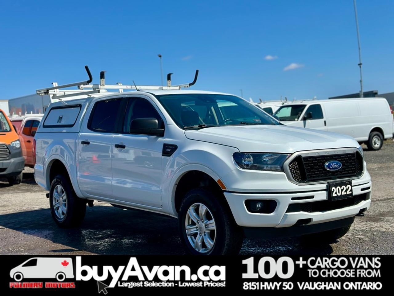 2022 Ford Ranger XLT Crew Cab 4x4 + Cap With Racks *CERTIFIED* Photo