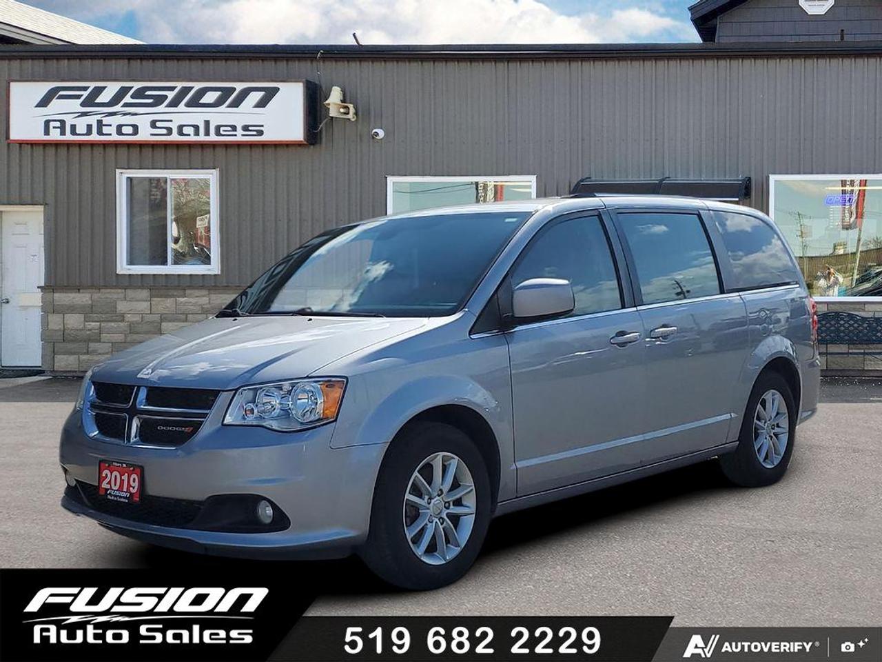 <p>3.6LV6, Auto, 7 Passenger Third Row Seating with Quads, DVD, Navigation, Back Up Camera, Triple Zone Climate Control, Full Power Window Package, Alloy Wheels, Touch Screen,&nbsp;</p><p>Looking for a reliable and spacious family vehicle? Fusion Auto Sales has a fantastic option for you: a used 2019 Dodge Grand Caravan SXT Premium Plus 2WD! This minivan, painted in a sleek silver exterior, offers a comfortable black interior, ready to accommodate your family and all their gear. With a powerful 3.6L V6 engine and smooth automatic transmission, this Grand Caravan is ready for all your adventures. Its the perfect blend of practicality and convenience, making every journey a breeze. This one has 145,466km on the odometer.</p><p>This 2019 Dodge Grand Caravan isnt just about space and practicality; its packed with features designed to make life easier and more enjoyable. From weekend getaways to daily commutes, this minivan has you covered. Built to be versatile and accommodating, its a vehicle that truly understands the needs of a modern family. Come down to Fusion Auto Sales to see it for yourself!</p><p>Here are some of the key features that will make you fall in love:</p><ul><li><strong>Family-Friendly Versatility:</strong> The Grand Caravan is renowned for its Stow n Go seating, allowing you to easily configure the cabin for passengers or cargo.</li><li><strong>Powerful Performance:</strong> Equipped with a robust 3.6L V6 engine, youll have the power you need for any driving situation.</li><li><strong>Convenience at Your Fingertips:</strong> Enjoy the ease of an automatic transmission, making city driving and highway cruising effortless.</li><li><strong>Dependable Drive:</strong> The front-wheel drive provides stability and control in various driving conditions.</li><li><strong>Flex-Fuel Capability:</strong> Offers fuel flexibility, adding convenience and potentially saving you money at the pump.</li></ul><p><strong><em>Powered by AutoIntelligence&trade;</em></strong> Vehicle information has been generated using artificial intelligence and is provided for informational purposes only. While efforts are made to ensure accuracy, please confirm all details directly with the dealer.</p><p>The Fusion Philosophy<br><br>At Fusion Auto Sales, we put more effort into buying our vehicles than we do trying to sell them. By constantly monitoring what other car lots are doing, we strive to be the lowest priced dealer in our market. We won&rsquo;t purchase a vehicle to &ldquo;fill a hole&rdquo;. We know that the vehicles on our lot are great value for the money and smart shoppers realize that also. Adhering to this philosophy makes it easy for our customers. If they find a vehicle on our lot that fulfills their needs and wants, they know that they&rsquo;re getting great value. <br><br>If we don&rsquo;t have what you&rsquo;re looking for, we can find it! Over 150 customers have saved thousands of dollars buy joining our&rdquo; locate club&rdquo;. People that know what they want and what they want to pay (within reason of course), get the vehicle of their dreams and enjoy huge savings. Contact us for details.<br><br><br><br>Fusion Auto Sales is in Tilbury, Ont. located between Windsor and London right off the 401. We are among 7 dealerships within a &frac12; kilometer distance which is great for out of town shoppers. We began satisfying customers in 2009 and have been doing so ever since. In 2012 Fusion was recognized as 1 of the 50 fastest growing companies in Canada. And then, in 2018, we were named one of the top 5 independent automobile dealerships in the country. <br><br>We specialize in late model vehicles at below than average pricing, everything is fully certified and every unit is Car Proof verified and is fully disclosed with every unit. We offer every type of financing from perfect credit at great rates to credit challenges with competitive rates. We also specialize in locating vehicles for customers, we cant have everything on the lot so if you do not see it and are having a hard time finding what you are looking for, let us know and we can find it for you. Fusion Auto Sales spans its customer base from Windsor all the way to Timmins, On and every where in between. Our philosophy is You are going to like the way we deal and everyone does, straight honest answers with no monkey business and no back and forth between sales and managers.</p>
