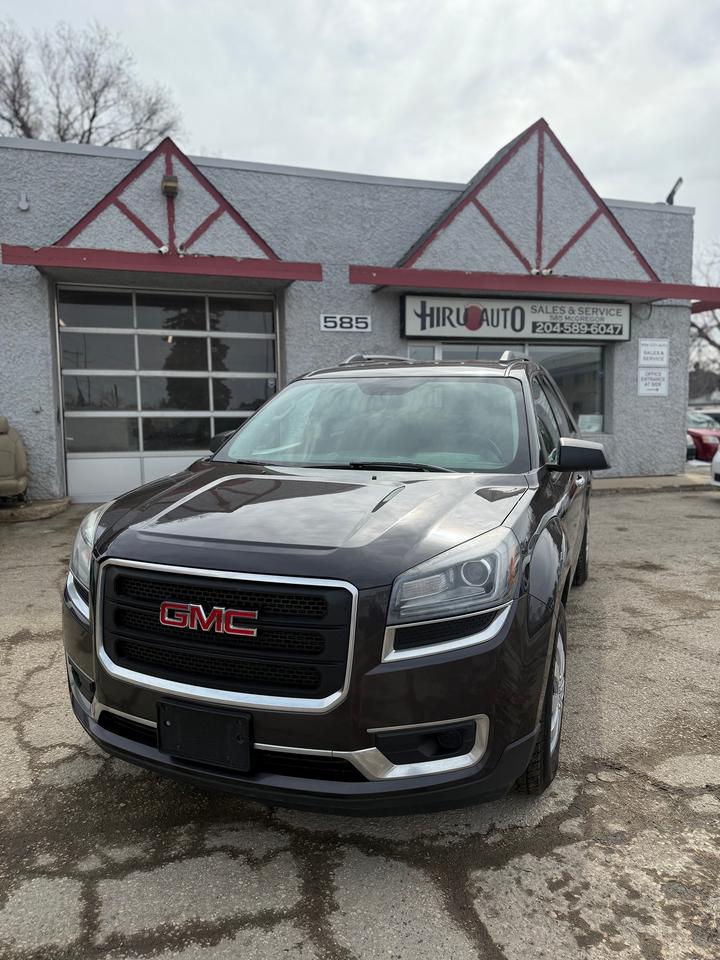 <p data-start=0 data-end=100>🚙 2015 GMC Acadia &ndash; $9,990<br data-start=27 data-end=30>📍 Hiru Auto Sales & Service &ndash; Winnipeg<br data-start=69 data-end=72>📞 Call us at 204-589-6047</p><p data-start=102 data-end=324>Spacious, powerful, and family-ready! This 2015 GMC Acadia is in excellent condition and offers a smooth ride, strong performance, and plenty of room for passengers and cargo &mdash; perfect for everyday driving or road trips.</p><p data-start=326 data-end=576><strong data-start=326 data-end=346>Vehicle Details:</strong><br data-start=346 data-end=349>&bull; 170,700 km<br data-start=361 data-end=364>&bull; Automatic transmission<br data-start=388 data-end=391>&bull; 3.6L V6 engine &ndash; powerful and reliable<br data-start=431 data-end=434>&bull; Exterior: Black | Interior: Black<br data-start=469 data-end=472>&bull; Gasoline<br data-start=482 data-end=485>&bull; Clean title<br data-start=526 data-end=529>&bull; Excellent condition</p><p data-start=578 data-end=909><strong data-start=578 data-end=591>Features:</strong><br data-start=591 data-end=594>✅ Seating for up to 7 passengers<br data-start=626 data-end=629>✅ All-wheel drive (AWD)<br data-start=652 data-end=655>✅ Backup camera<br data-start=670 data-end=673>✅ Bluetooth connectivity<br data-start=697 data-end=700>✅ Heated front seats<br data-start=720 data-end=723>✅ Power driver seat<br data-start=742 data-end=745>✅ Power windows, locks & mirrors<br data-start=777 data-end=780>✅ Keyless entry<br data-start=795 data-end=798>✅ Cruise control<br data-start=814 data-end=817>✅ Tri-zone climate control<br data-start=843 data-end=846>✅ Fold-flat rear seats for extra cargo space<br data-start=890 data-end=893>✅ Alloy wheels</p><p data-start=911 data-end=984>✅ Fully safety inspected<br data-start=935 data-end=938>✅ Clean inside and out<br data-start=960 data-end=963><br></p><p data-start=986 data-end=1135>Come check it out today at Hiru Auto Sales, 585 McGregor St. Roomy, comfortable, and ready for the whole family &mdash; this Acadia is a great value SUV!</p><p data-start=1137 data-end=1199 data-is-last-node= data-is-only-node=>📞 Call 204-589-6047 for more details or to book a test drive.</p>