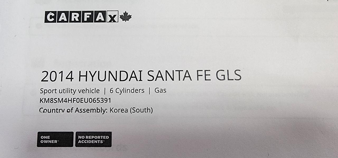 2014 Hyundai Santa Fe 7 PASS- ONE OWNER - NO ACCIDENTS - CERT Photo