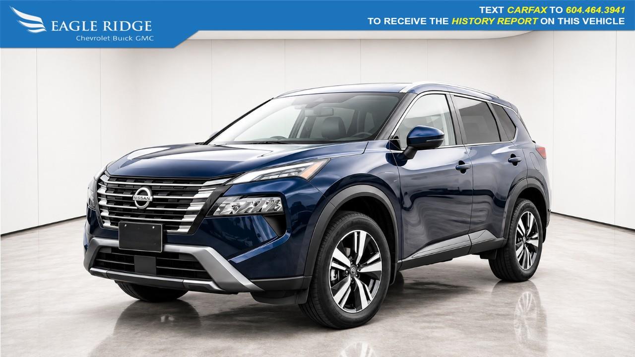 <p>This blue 2024 Nissan Rogue features leather seats, heated seats, a panoramic sunroof with a contrasting black roof, multiple drive modes, adaptive cruise control, lane-keeping assist, paddle shifters, and many other comfort and convenience features.</p> <p>Eagle Ridge GM in Coquitlam is your Locally Owned & Operated Chevrolet, Buick, GMC Dealer, and a Certified Service and Parts Center equipped with an Auto Glass & Premium Detail. Established over 30 years ago, we are proud to be Serving Clients all over Tri Cities, Lower Mainland, Fraser Valley, and the rest of British Columbia. Find your next New or Used Vehicle at 2595 Barnet Hwy in Coquitlam. Price Subject to $595 Documentation Fee. Financing Available for all types of Credit.</p>