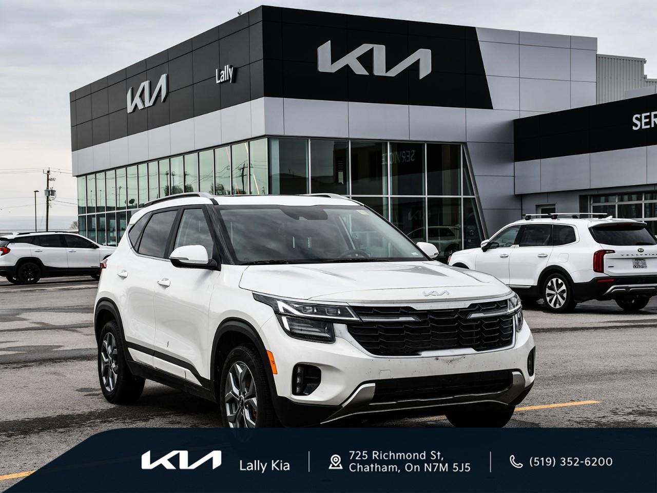 <p>2025 Kia Seltos EX | AWD | Former Daily Rental </p><p>Well maintained as part of a professional fleet maintenance program.</p><ul><li><p><strong>Condition:</strong> Former Daily Rental, Accident Free / No Accidents</p></li><li><p><strong>Performance:</strong> All-Wheel Drive (AWD), 2.0L 4-Cylinder Engine, Automatic Transmission</p></li><li><p><strong>Seating & Comfort:</strong> Cloth & Synthetic Leather Seating, Heated Front Seats, Heated Steering Wheel, Automatic Climate Control</p></li><li><p><strong>Technology:</strong> Apple CarPlay & Android Auto, Bluetooth Connectivity, Touchscreen Display, Remote Keyless Entry</p></li><li><p><strong>Safety:</strong> Blind Spot Monitoring, Forward Collision-Avoidance Assist, Lane Keep Assist, Backup Camera</p></li><li><p>Financing Available</p></li><li><p>Trade-Ins Welcome</p></li><li><p>Extended Warranty Options</p></li></ul><p>Every used vehicle undergoes a 135-point inspection.</p><p><strong>Former rental vehicles are typically supplied with one key. Any additional keys received from the fleet provider will be included at delivery at no charge. Extra keys may be purchased if desired.</strong></p> <p>We use no hassle no haggle live market pricing! Save money and time.</p><p>All prices shown include all fees. Reconditioning and Full Detailing. Taxes and Licensing extra.</p><p>All Pre-Owned vehicles come standard with one key. If we received additional keys from the previous owner they will be with the vehicle upon delivery at no cost. Additional keys may be purchased at customers requested and expense.</p><p>Book your appointment today!</p>