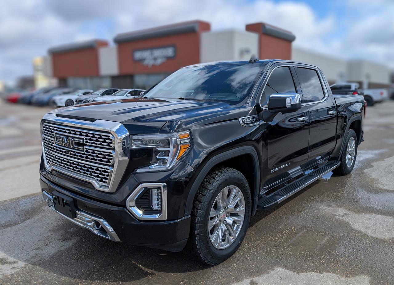 <p>Come finance this vehicle with us. Apply on our website stonebridgeauto.com&nbsp;</p><p>&nbsp;</p><p>2019 GMC Sierra Denali Crewcab with 134500kms. 5.3 liter V8 4x4&nbsp;</p><p>&nbsp;</p><p>Clean title and safetied. Always owned in Manitoba. ONE OWNER&nbsp;</p><p>&nbsp;</p><p>Command start&nbsp;</p><p>Heated and cooled front seats&nbsp;</p><p>Memory seats&nbsp;</p><p>Heated rear seats&nbsp;</p><p>Heads up Display&nbsp;</p><p>Lane departure warning&nbsp;</p><p>Adaptive Cruise control&nbsp;</p><p>Blind spot monitoring&nbsp;</p><p>Tonneau cover&nbsp;</p><p>Apple Carplay/Android auto&nbsp;</p><p>Sunroof&nbsp;</p><p>Digital review mirror</p><p>Leather seats</p><p>&nbsp;</p><p>We take trades! Vehicle is for sale in Steinbach by STONE BRIDGE AUTO INC. Dealer #5000 we are a small business focused on customer satisfaction. Text or call before coming to view and ask for sales.</p>