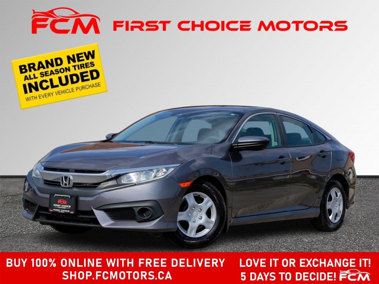 ** ** SPECIAL LIMITED TIME OFFER ** ** PURCHASE ANY VEHICLE THIS WEEK AND RECEIVE 4 BRAND-NEW ALL-SEASON TIRES AT NO ADDITIONAL COST!!! DON   T MISS THIS EXCLUSIVE CHANCE TO UPGRADE YOUR RIDE AND STAY PREPARED FOR ANY WEATHER!!! <br><br>EXCITING NEWS FROM FIRST CHOICE MOTORS! Our brand-new online showroom is now open to the public, bringing the ultimate car shopping experience right to your fingertips! Enjoy a 100% online car shopping experience, with over 500 certified vehicles in stock, comprehensive protection plans, and thousands of new auto parts & accessories available! Plus, for a limited time, were offering FREE deliveries across Ontario on all vehicle purchases! Dont miss out   visit Shop.fcmotors.ca to find and upgrade your perfect vehicle today!<br><br>Welcome to First Choice Motors, the largest car dealership in Toronto of pre-owned cars, SUVs, and vans priced between $5000-$15,000. With an impressive inventory of over 300 vehicles in stock, we are dedicated to providing our customers with a vast selection of affordable and reliable options. <br><br>Were thrilled to offer a used 2018 Honda Civic EX, grey color with 207,000km (STK#9712) This vehicle was $13990 NOW ON SALE FOR $12990. It is equipped with the following features:<br>- Automatic Transmission<br>- Sunroof<br>- Heated seats<br>- Bluetooth<br>- Apple CarPlay<br>- Reverse camera<br>- Blind spot camera<br>- Power windows<br>- Power locks<br>- Power mirrors<br>- Air Conditioning<br><br>At First Choice Motors, we believe in providing quality vehicles that our customers can depend on. All our vehicles come with a 36-day guarantee on all safety related items. We also offer additional warranty options up to 5 years for our customers who want extra peace of mind.<br><br>Furthermore, all our vehicles are sold fully certified with brand new brakes rotors and pads, a fresh oil change, and brand new set of all-season tires installed & balanced. You can be confident that this car is in excellent condition and ready to hit the road.<br><br>At First Choice Motors, we believe that everyone deserves a chance to own a reliable and affordable vehicle. Thats why we offer financing options with low interest rates starting at 7.9% O.A.C. Were proud to approve all customers, including those with bad credit, no credit, students, and even 9 socials. Our finance team is dedicated to finding the best financing option for you and making the car buying process as smooth and stress-free as possible.<br><br>Our dealership is open 7 days a week to provide you with the best customer service possible. We carry the largest selection of used vehicles for sale under $9990 in all of Ontario. We stock over 300 cars, mostly Hyundai, Chevrolet, Mazda, Honda, Volkswagen, Toyota, Ford, Dodge, Kia, Mitsubishi, Acura, Lexus, and more. With our ongoing sale, you can find your dream car at a price you can afford. Come visit us today and experience why we are the best choice for your next used car purchase!<br><br>All prices include $22.00 OMVIC Fee.  Excludes, license plates, ownership registration and ONTARIO HST (13%)<br>*No Credit Card payments can be accepted for Vehicle Purchases*