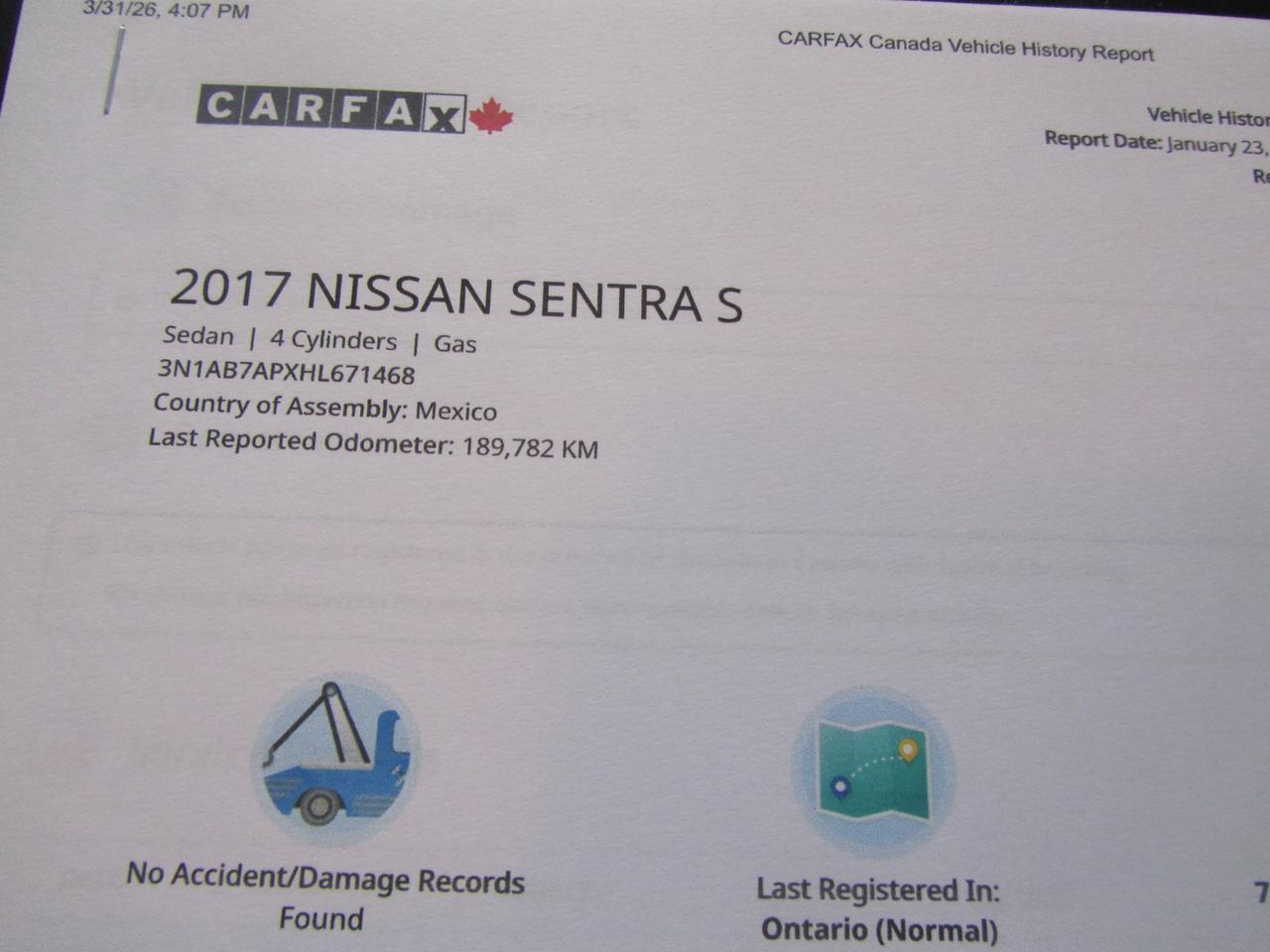 2017 Nissan Sentra SR CVT Photo