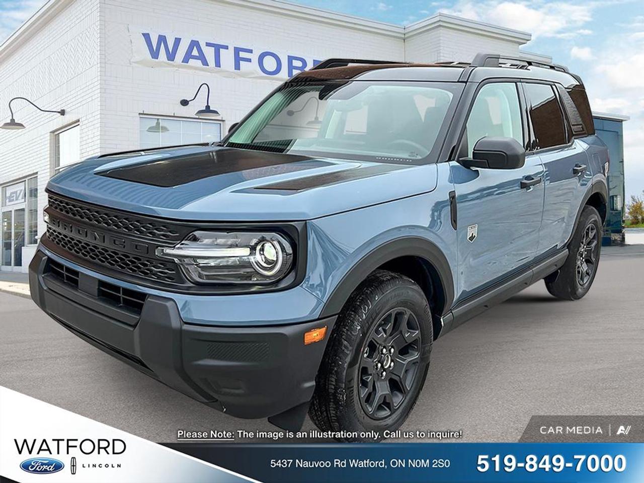 Meet the brand new 2026 Ford Bronco Sport Big Bend at Watford Ford in Watford. This compact SUV brings rugged Ford character, everyday comfort, and easy drivability together in one smart package. Finished in Grey with an automatic transmission, the 2026 Ford Bronco Sport Big Bend is ready for commutes, weekend trips, and changing Ontario weather.

Built for drivers who want confidence and versatility, this brand new 2026 Ford Bronco Sport Big Bend offers the practical size many shoppers want in an SUV. It is easy to park, simple to live with, and designed with the upright style and useful layout that make the Bronco Sport lineup so popular.

FEATURES OF THE Bronco Sport Big Bend

»» Grey exterior with bold SUV presence
»» Automatic transmission for smooth daily driving
»» Brand new condition for full freshness
»» Compact Bronco Sport design, easy versatility

ADVANCED SAFETY FEATURES

»» Advanced driver-assist features help boost confidence
»» Strong body structure supports occupant protection
»» Modern safety engineering for daily peace
»» Clear outward visibility aids urban driving

PERFORMANCE AND EFFICIENCY

»» Automatic transmission supports smooth power delivery
»» Compact SUV size helps urban manoeuvrability
»» Balanced ride for city and highway
»» Ford engineering supports everyday driving efficiency

COMFORT AND CONVENIENCE

»» Spacious cabin design for daily comfort
»» Four-door access helps passenger entry ease
»» Elevated ride height improves road view
»» Versatile layout suits errands and trips

TECHNONOLGY AND CONNECTIVITY

»» Driver-focused controls support simple operation
»» Modern cabin layout feels intuitive
»» Easy-to-read displays aid daily driving
»» Practical design supports connected lifestyles

CARGO SPACE

»» Rear cargo area suits daily gear
»» Flexible SUV shape helps load items
»» Useful storage layout supports active living
»» Compact footprint with practical interior room

WHAT OTHER OWNERS LIKE

»» Easy size for everyday driving needs
»» Useful cargo room for active lifestyles
»» Confident SUV feel in varied weather
»» Comfortable ride for commutes and trips

The 2026 Ford Bronco Sport Big Bend is a smart choice for drivers who want a new SUV with proven Ford utility and a modern, adventurous image. Its Grey finish gives it a clean, confident look that fits both town and country settings. The automatic transmission adds smoothness in traffic and helps make every trip feel relaxed.

At Watford Ford, this brand new Bronco Sport Big Bend stands out for its mix of practicality and style. It offers the kind of flexible interior space many Canadian drivers need, while keeping the manageable size that makes day-to-day driving easy. For shopping, school runs, road trips, or weekend escapes, it is prepared to handle a wide range of routines.

If you want a new Ford SUV with versatile character, smart packaging, and dependable everyday usability, this 2026 Ford Bronco Sport Big Bend deserves a close look. It delivers the upright design, helpful space, and comfortable road manners that continue to attract Bronco Sport buyers across Canada.

This 2026 Ford Bronco Sport Big Bends VIN is: 3FMCR9BN8TRE36210.<p>Meet the brand new 2026 Ford Bronco Sport Big Bend at Watford Ford in Watford. This compact SUV brings rugged Ford character</p>
<p> this brand new 2026 Ford Bronco Sport Big Bend offers the practical size many shoppers want in an SUV. It is easy to park</p>
<p> and designed with the upright style and useful layout that make the Bronco Sport lineup so popular.

FEATURES OF THE Bronco Sport Big Bend

»» Grey exterior with bold SUV presence
»» Automatic transmission for smooth daily driving
»» Brand new condition for full freshness
»» Compact Bronco Sport design</p>
<p> easy versatility

ADVANCED SAFETY FEATURES

»» Advanced driver-assist features help boost confidence
»» Strong body structure supports occupant protection
»» Modern safety engineering for daily peace
»» Clear outward visibility aids urban driving

PERFORMANCE AND EFFICIENCY

»» Automatic transmission supports smooth power delivery
»» Compact SUV size helps urban manoeuvrability
»» Balanced ride for city and highway
»» Ford engineering supports everyday driving efficiency

COMFORT AND CONVENIENCE

»» Spacious cabin design for daily comfort
»» Four-door access helps passenger entry ease
»» Elevated ride height improves road view
»» Versatile layout suits errands and trips

TECHNONOLGY AND CONNECTIVITY

»» Driver-focused controls support simple operation
»» Modern cabin layout feels intuitive
»» Easy-to-read displays aid daily driving
»» Practical design supports connected lifestyles

CARGO SPACE

»» Rear cargo area suits daily gear
»» Flexible SUV shape helps load items
»» Useful storage layout supports active living
»» Compact footprint with practical interior room

WHAT OTHER OWNERS LIKE

»» Easy size for everyday driving needs
»» Useful cargo room for active lifestyles
»» Confident SUV feel in varied weather
»» Comfortable ride for commutes and trips

The 2026 Ford Bronco Sport Big Bend is a smart choice for drivers who want a new SUV with proven Ford utility and a modern</p>
<p> confident look that fits both town and country settings. The automatic transmission adds smoothness in traffic and helps make every trip feel relaxed.

At Watford Ford</p>
<p> this brand new Bronco Sport Big Bend stands out for its mix of practicality and style. It offers the kind of flexible interior space many Canadian drivers need</p>
<p> it is prepared to handle a wide range of routines.

If you want a new Ford SUV with versatile character</p>
<p> and comfortable road manners that continue to attract Bronco Sport buyers across Canada.

This 2026 Ford Bronco Sport Big Bends VIN is: 3FMCR9BN8TRE36210.</p>