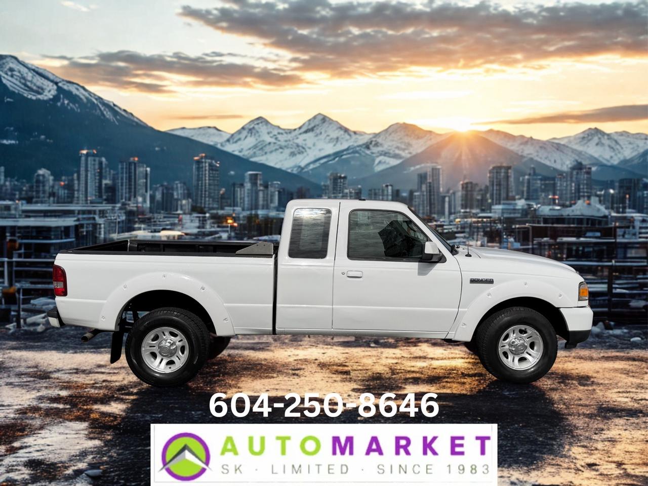 CALL OR TEXT KARL @ 6-0-4-2-5-0-8-6-4-6 FOR INFO & TO CONFIRM WHICH LOCATION.<br /><br />NICE RANGER WITH AUTOMATIC TRANSMISSION AND AC. INSPECTED AND DETAILED! READY TO GO. TIRES ARE 85% AND THERE IS TONS OF LIFE LEFT ON THE BRAKES. LOCAL, 1 OWNER TRUCK WITH ONE SMALL CLAIM FOR 1180.40 ON THE REAR SO NO BIG DEAL. IT NEEDS NOTHING.&nbsp;<br /><br />2 LOCATIONS TO SERVE YOU, BE SURE TO CALL FIRST TO CONFIRM WHERE THE VEHICLE IS.<br /><br />We are a family owned and operated business for 40 years. Since 1983 we have been committed to offering outstanding vehicles backed by exceptional customer service, now and in the future. Whatever your specific needs may be, we will custom tailor your purchase exactly how you want or need it to be. All you have to do is give us a call and we will happily walk you through all the steps with no stress and no pressure.<br /><br />&nbsp; &nbsp; &nbsp; &nbsp; &nbsp; &nbsp; &nbsp; &nbsp; &nbsp; &nbsp; &nbsp; &nbsp; &nbsp; &nbsp; &nbsp; &nbsp; &nbsp; &nbsp; &nbsp; &nbsp; &nbsp; &nbsp; WE ARE THE HOUSE OF YES!<br /><br />ADDITIONAL BENEFITS WHEN BUYING FROM SK AUTOMARKET:<br /><br />-ON SITE FINANCING THROUGH OUR 17 AFFILIATED BANKS AND VEHICLE&nbsp; &nbsp; &nbsp; &nbsp; &nbsp; &nbsp; &nbsp; &nbsp; &nbsp; &nbsp; &nbsp; &nbsp; &nbsp; &nbsp; &nbsp; &nbsp; &nbsp; &nbsp; &nbsp; &nbsp; &nbsp; &nbsp; &nbsp; &nbsp; &nbsp; &nbsp; FINANCE COMPANIES.<br />-IN HOUSE LEASE TO OWN PROGRAM.<br />-EVERY VEHICLE HAS UNDERGONE A 120 POINT COMPREHENSIVE INSPECTION.<br />-EVERY PURCHASE INCLUDES A FREE POWERTRAIN WARRANTY.<br />-EVERY VEHICLE INCLUDES A CARFAX AND ICBC DAMAGE REPORT.<br />-EVERY VEHICLE IS GUARANTEED LIEN FREE.<br />-DISCOUNTED RATES ON PARTS AND SERVICE FOR YOUR NEW CAR AND ANY OTHER&nbsp; &nbsp;FAMILY CARS THAT NEED WORK NOW AND IN THE FUTURE.<br />-40 YEARS IN THE VEHICLE SALES INDUSTRY.<br />-A+++ MEMBER OF THE BETTER BUSINESS BUREAU.<br />-RATED&nbsp;TOP DEALER BY CARGURUS 8 YEARS IN A ROW<br />-MEMBER&nbsp;IN GOOD STANDING WITH THE VEHICLE SALES AUTHORITY OF BRITISH&nbsp; &nbsp;COLUMBIA.<br />-MEMBER OF THE AUTOMOTIVE RETAILERS ASSOCIATION.<br />-COMMITTED CONTRIBUTOR TO OUR LOCAL COMMUNITY AND THE RESIDENTS OF BC.<br /> This vehicle has been Fully Inspected, Certified and Qualifies for Our Free Extended Warranty.Don't forget to ask about our Great Finance and Lease Rates. We also have a Options for Buy Here Pay Here and Lease to Own for Good Customers in Bad Situations. 2 locations to help you, White Rock and Langley. Be sure to call before you come to confirm the vehicles location and availability or look us up at www.automarketsales.com. White Rock 604-542-4970 and Langley 604-533-1310. Serving Surrey, Delta, Langley, Richmond, Vancouver, all of BC and western Canada. Financing & leasing available. CALL SK AUTOMARKET LTD. 6045424970. Call us toll-free at 1 877 813-6807. $999 Documentation fee (negotiable) and applicable taxes are in addition to advertised prices. LANGLEY LOCATION DEALER# 40038 S. SURREY LOCATION DEALER #9987