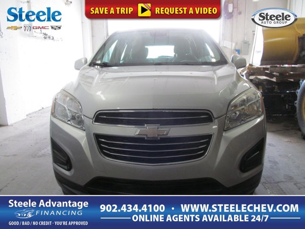 The 2016 Chevrolet Trax LS is a smart fit for drivers who want a compact SUV that is easy to park, simple to drive, and practical for daily life in Dartmouth. Finished in Silver with a Black interior, this used Trax LS offers four doors, automatic transmission, front-wheel drive, and a turbocharged 1.4L DOHC 4-cylinder gas engine. With 168,493 km, it delivers the versatility many drivers want in a city-friendly SUV.Sized for urban driving yet built with useful interior flexibility, the 2016 Chevrolet Trax LS makes a strong case for anyone shopping for affordable utility. Its compact footprint helps in tight spaces, while the raised ride height gives a confident view of the road. The turbocharged engine adds responsive everyday performance, and the automatic transmission keeps driving smooth and easy in traffic or on the highway.FEATURES OF THE Trax LSTurbocharged 1.4L DOHC four-cylinder engineSmooth-shifting automatic transmission includedFront-wheel drive for daily efficiencyFour-door SUV with versatile layoutADVANCED SAFETY FEATURESStabiliTrak helps support controlled handlingAnti-lock brakes assist sudden stopsTire pressure monitoring adds awarenessMultiple airbags support occupant securityPERFORMANCE AND EFFICIENCYTurbo engine delivers useful low-end responseAutomatic transmission supports smooth accelerationFront-wheel drive suits daily commutingCompact size helps urban manoeuvrabilityCOMFORT AND CONVENIENCEFour-door access helps passenger entryElevated seating position aids visibilityCompact SUV shape suits city lifePractical cabin designed for daily useTECHNOLOGY AND CONNECTIVITYUSB port supports device connectionSimple controls are easy to reachClear instrument layout aids focusConvenient audio access for everyday drivingCARGO SPACERear cargo area suits errandsHatchback design helps loading larger itemsFlexible interior supports everyday utilityCompact exterior with useful storageAWARDS & RECOGNITIONSTop Safety Pick, Insurance Institute for Highway Safety, 2016WHAT OTHER OWNERS LIKEEasy parking in tight spacesGood visibility for daily drivingFlexible cargo room for errandsEfficient turbo power for commutingThis used 2016 Chevrolet Trax LS stands out with a practical balance of size, efficiency, and usefulness. It is well suited to first-time SUV buyers, commuters, students, or anyone who wants the extra versatility of a sport utility vehicle without stepping up to a larger model. The Silver exterior gives it a clean, modern look, while the Black interior keeps the cabin looking timeless and easy to maintain.The turbocharged 1.4L engine is designed to give this 2016 Chevrolet Trax LS solid everyday response, especially in stop-and-go driving. Paired with an automatic transmission, it delivers a straightforward driving experience that feels comfortable and predictable. Front-wheel drive also helps keep the vehicle efficient and well matched to many Canadian driving needs through the year.Inside, the 2016 Chevrolet Trax LS focuses on practical function. The cabin layout is simple, easy to understand, and built around everyday usability. The included USB port adds helpful connectivity for charging or media access, and the compact SUV design gives you a useful mix of passenger comfort and cargo flexibility. Four doors make access easy for family, friends, or gear.For drivers in Dartmouth looking for a used SUV from Steele Chevrolet Buick GMC, this 2016 Chevrolet Trax LS is a sensible choice with proven everyday value. It offers the right mix of compact dimensions, turbocharged efficiency, automatic convenience, and useful interior space. If you want an SUV that is easy to live with and ready for daily driving, this Trax LS deserves a close look.This 2016 Chevrolet Trax LSs VIN is: 3GNCJKSB4GL189860.