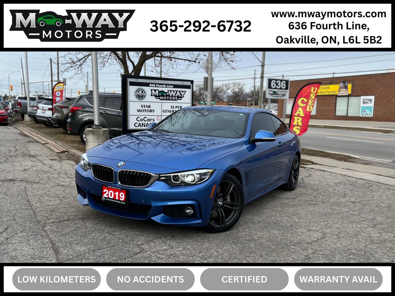 2019 BMW 4 Series 430i xDrive Coupe NO ACCIDENT BLINDSPOT CARPLAY Photo0