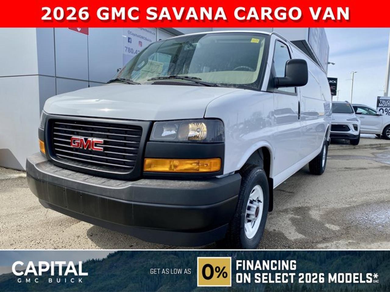 Check out this BRAND NEW 2026 GMC SAVANA! Equipped with options like Remote Start, Bluetooth, Rear Park Assist, Deluxe front Bucket Seats, Driver Convenience Package, Back-up Camera, Cold Climate Package and so much more! CALL NOWAsk for the Internet Department for more information or book your test drive today! Text 507-585-4395 for fast answers at your fingertips!AMVIC Licensed Dealer - Licence Number B1044900