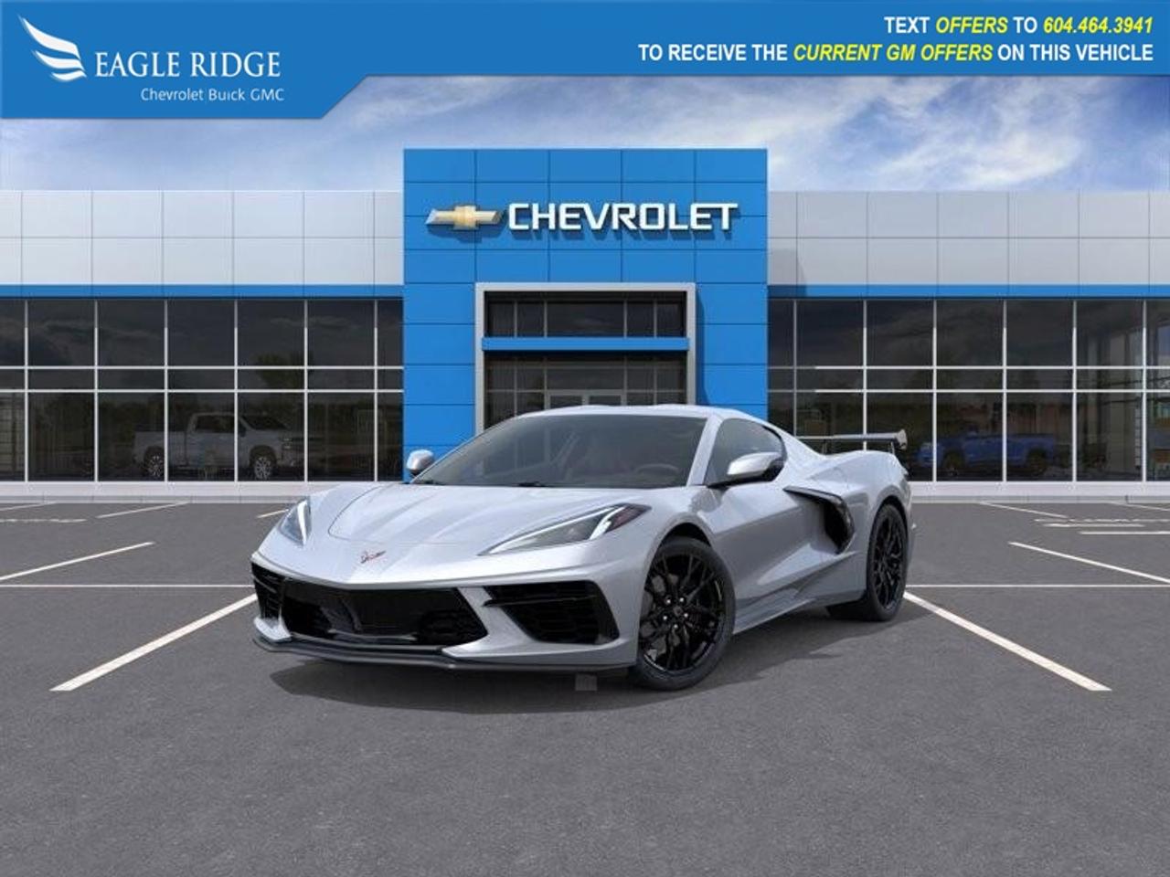 <p>6.2L LT2 V8 engine, 8-speed dual-clutch transmission, mid-engine layout, LED exterior lighting, quad exhaust tips, alloy wheels, heated power mirrors, power-retractable hardtop, Mulan leather GT1 seats, leather performance steering wheel, dual-zone climate control, keyless access, remote start, 12" driver display, 8" touchscreen, wireless Android Auto/Apple CarPlay, WiFi compatibility, Bluetooth, Bose audio system, front and rear trunks, digital rearview mirror, HD rearview camera, automatic emergency braking, lane-keep assist, forward collision warning, rear parking sensors.</p>