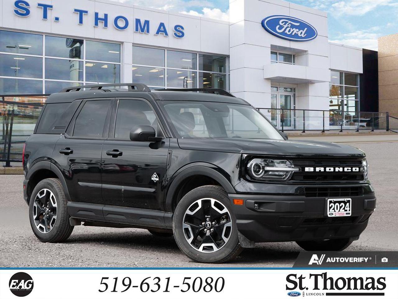 Recent Arrival!<br>Bronco Sport Outer Banks, 4D Sport Utility, 1.5L EcoBoost, 8-Speed Automatic, 4WD, Shadow Black, Navy Pier Cloth, Equipment Group 300A.<br><br><br>4WD<br>8-Speed Automatic 1.5L EcoBoost<br>Shadow Black<br>CARFAX Canada No Reported Accidents