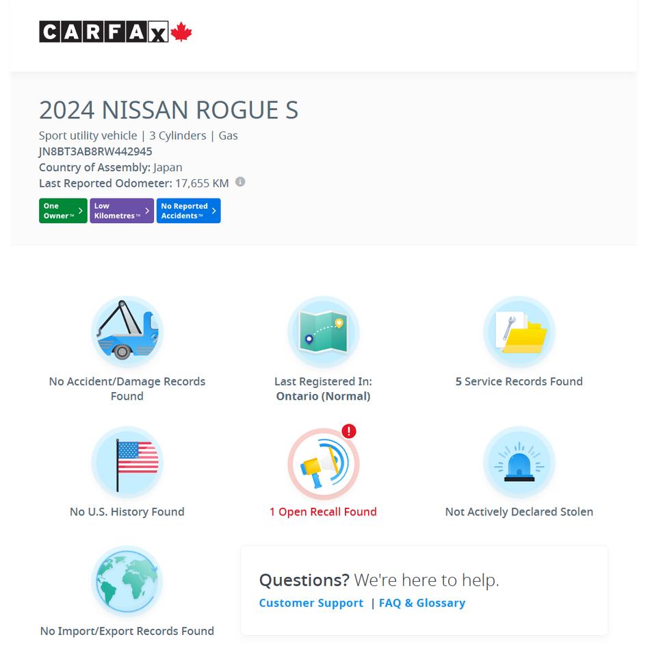 2024 Nissan Rogue S AWD+ONE OWNER+CLEAN CARFAX Photo4