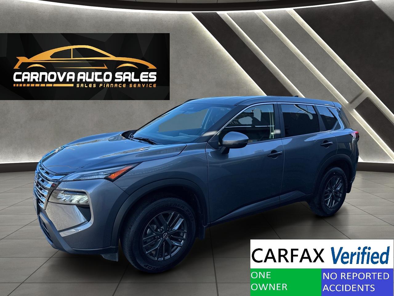 2024 Nissan Rogue S AWD+ONE OWNER+CLEAN CARFAX Photo0