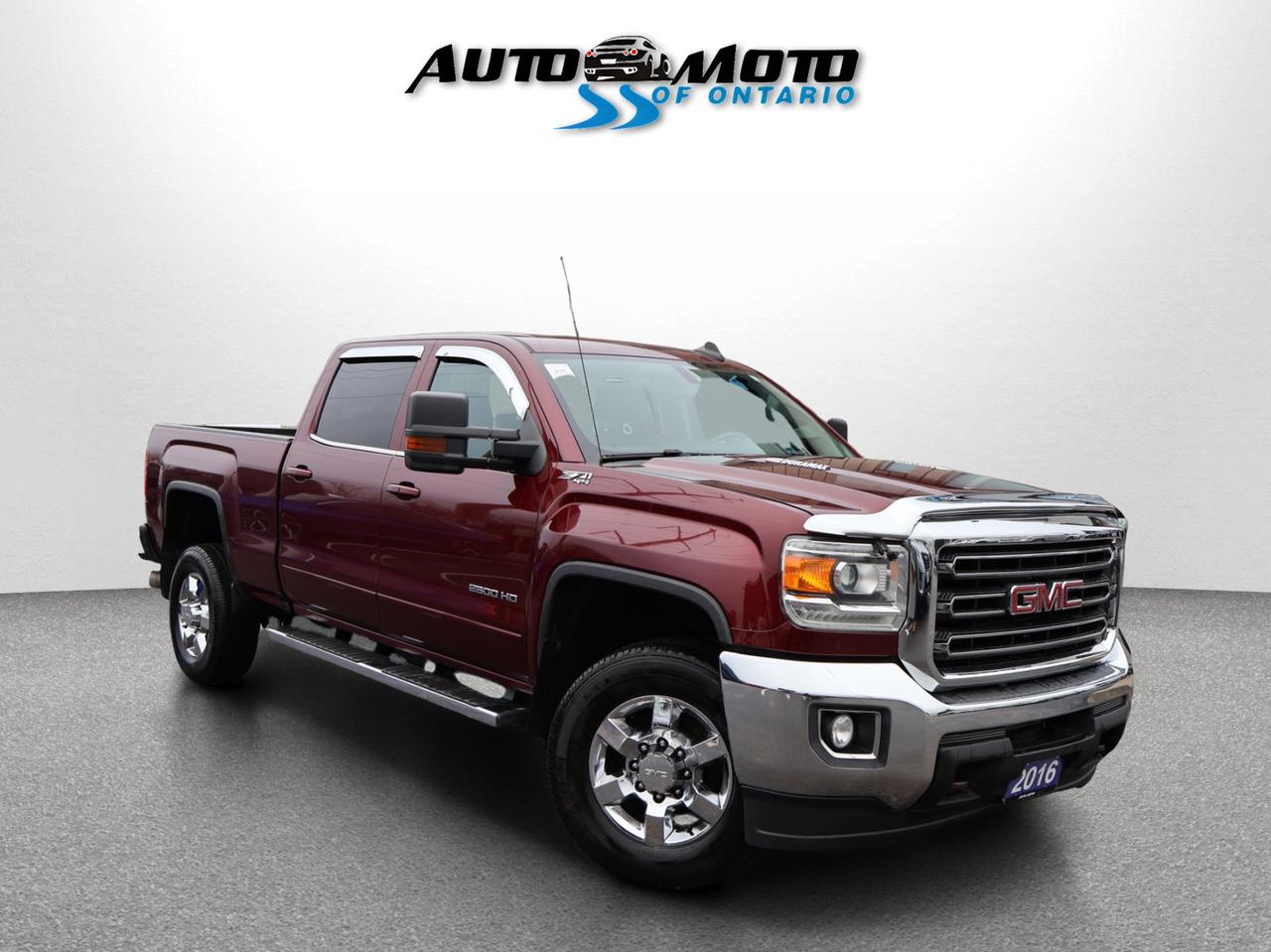 2016 GMC Sierra 2500 HD V8 SLE-Z71 CREW DIESEL DURAMAX 4WD CERTIFIED CAMERA BLUETOOTH CRUISE RUNNING BOARDS P.SENSORS Photo0