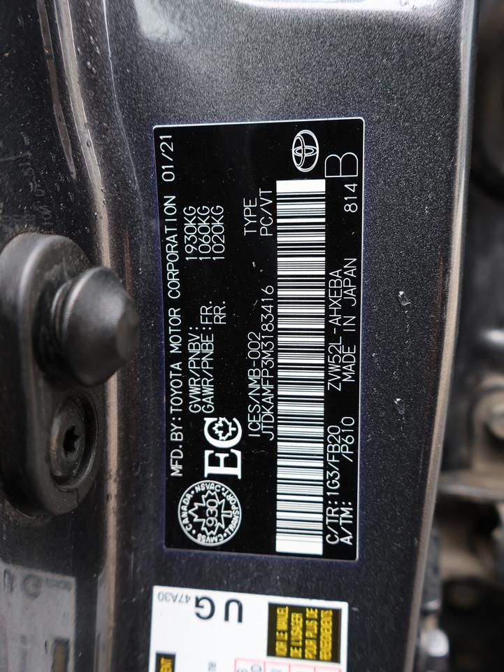 2021 Toyota Prius Prime LE CERTIFIED *ACCIDENT FREE* CAMERA BLUETOOTH HEATED SEATS/STEERING LANE CHANGE ALERT CRUISE ALLOYS Photo