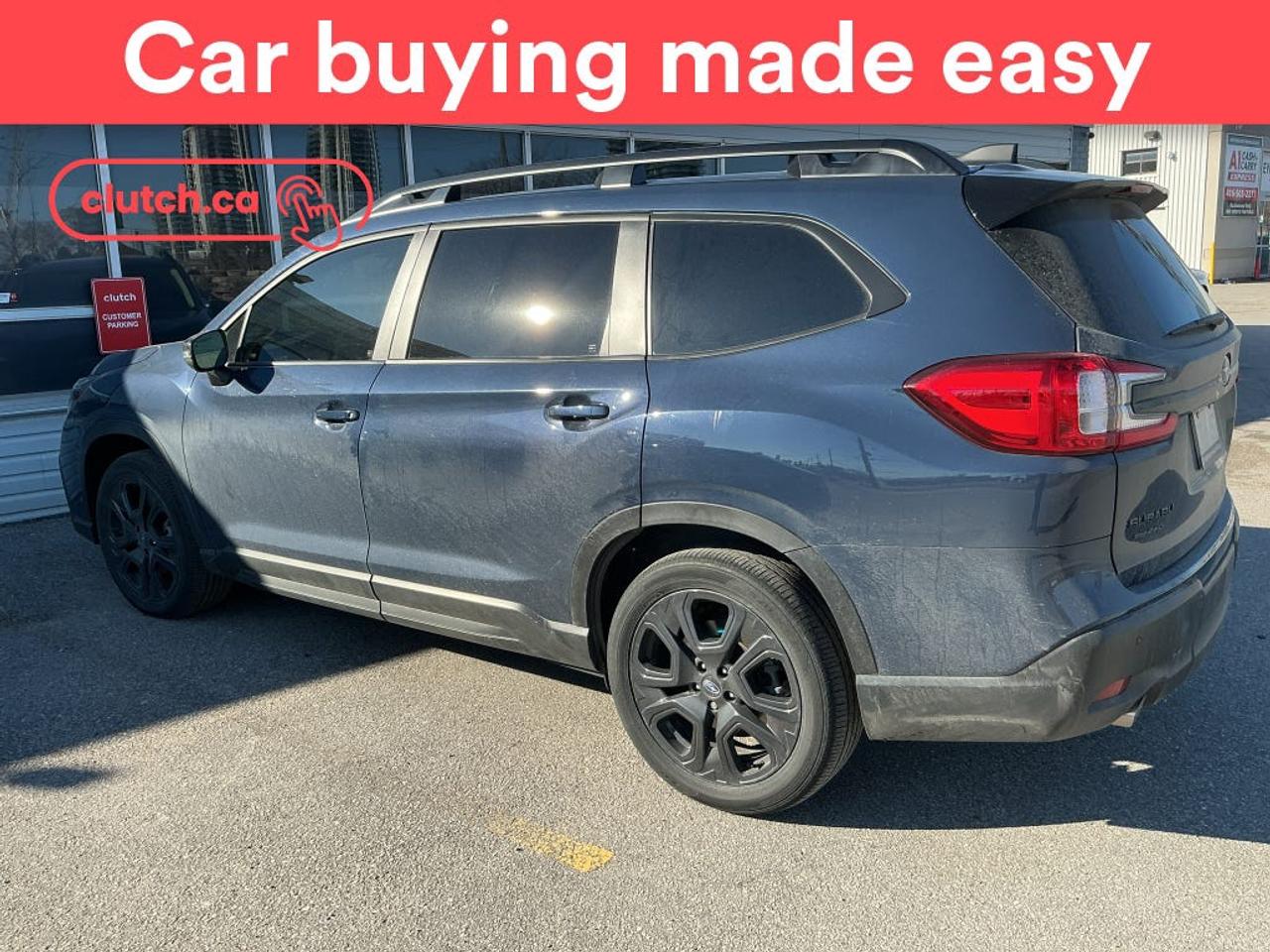 Power Tailgate/Hatch, Auto Dimming Rearview Mirror, Front Heated Seats and more!<br> <br>Clutch is the largest online used car retailer in Canada, delivering a seamless, hassle-free car-buying experience to drivers everywhere. Shop thousands of used cars online, get the right one delivered to your door, and enjoy peace of mind with our 10-Day Money-Back Guarantee. How sweet is that? To learn more, visit clutch.ca.<br> <br>The top features for this car include:<br> <br>Brake Assist<br>Power Tailgate/Hatch<br>Auto Dimming Rearview Mirror<br>Front Heated Seats<br>Climate Control<br>Dual Zone Front Climate Control<br>Rear Climate Control<br>Bluetooth Music<br>Touchscreen Display<br>Cruise Control<br>Adaptive Cruise Control<br>Integrated Garage Door Opener<br>12V Outlet<br>Hands Free Device Connectivity<br>Internet Access<br>Apple CarPlay<br>Android Auto<br>USB Input<br>Keyless Entry<br>Passive Keyless Entry<br>Push Button Start<br>Lane Departure Warning<br>Active Lane Keep Assistance<br>Blindspot Sensors<br>Forward Collision Mitigation<br>Rear Collision Warning<br>Rear Collision Mitigation<br>Pedestrian Detection<br>Driver Attention Alert<br>Heated Steering Wheel<br>Panoramic Sunroof<br>Hill Assistance<br>Automatic High Beams<br>Rear View Camera<br>Power Driver Seat<br>App Remote Start<br> <br>Seamless home delivery - Delivery to your door in a matter of days. Available on select packages.<br> <br>Try it out for 10 days - If you do not like it, we will take it back. <br> <br>Quality assured - All cars go through our rigorous 210-point inspection and reconditioning process.<br> <br>Peace of mind - Warranty and protection plans available.<br> <br>Haggle-free - No haggling or hard sells.<br> <br>100% Transparency - Full inspection reports on every car, including high-res photography and a free Carfax report.<br> <br>Listed price is for cash purchase only and does not include taxes, Shipping Fees (if applicable), Delivery Fees (if applicable), government licensing fees.<br> <br>Stock # 97255