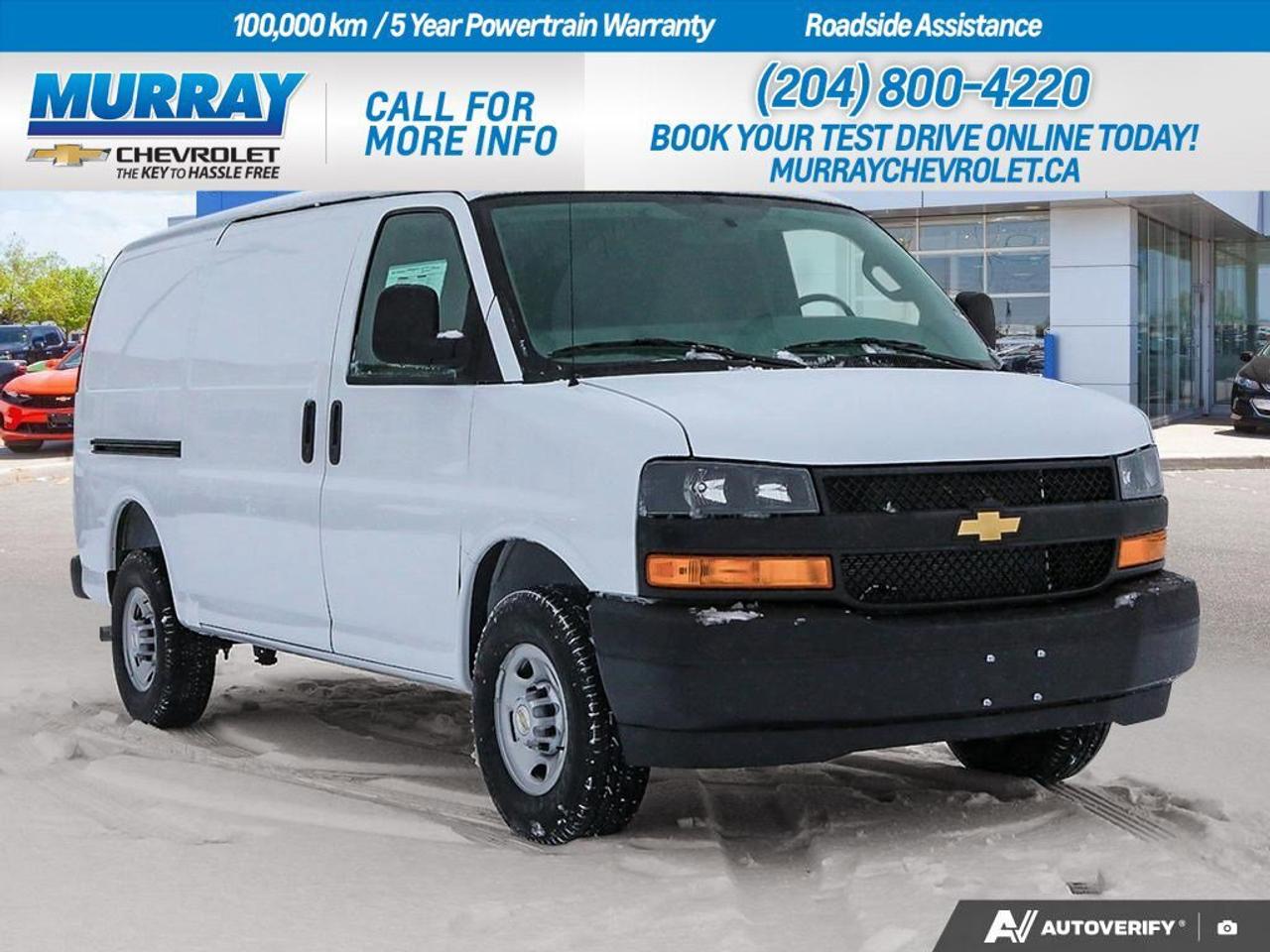 *ENGINE 6.6L V8* *TRANSMISSION 8-SPEED AUTOMATIC* *DIFFERENTIAL HEAVY-DUTY LOCKING REAR*  Step into the future of utility and performance with the 2026 Chevrolet Express Cargo Van in the vibrant city of Winnipeg. This full-size van is built for those who demand power and versatility in their daily operations. Under the hood lies a formidable 6.6L V8 engine, delivering an impressive 401 horsepower, perfect for heavy-duty tasks and seamless city driving. Paired with an 8-speed automatic transmission, this van ensures smooth transitions, remarkable control, and enhanced fuel efficiency.  The Express Cargo Van is designed to meet the demands of your business with an array of practical features. The heavy-duty locking rear differential provides superior traction, allowing you to tackle diverse terrains with confidence. Inside, youll find comfortable front bucket seats with custom cloth trim, designed to keep you comfortable during long hauls. The driver convenience package, which includes cruise control and a tilt-wheel, ensures that every journey is as comfortable as it is productive.  Equipped with modern conveniences like a Bluetooth phone connection kit for seamless connectivity, remote keyless entry for enhanced security, and a back-up camera for added safety, the Chevrolet Express Cargo Van is ready to elevate your workday. With its robust performance and thoughtful features, its the ultimate partner for your business needs.  Dealer Permit #1740