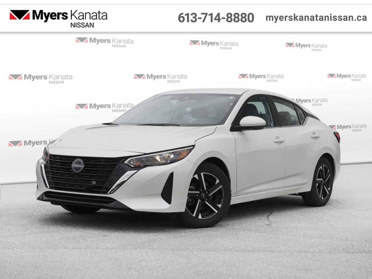<b>Low Mileage, Remote Start,  Adaptive Cruise Control,  Proximity Key,  Climate Control,  Heated Seats!</b><br> <br>  Compare at $23845 - KANATA NISSAN PRICE is just $22495! <br> <br>Pump up your drive with a class defying interior, upscale look, and premium feel in this 2024 Sentra. This 2024 Nissan Sentra is fresh on our lot in Kanata. This low mileage sedan has just 22,822 km. Its Aspen White Tri in colour and is completely accident free based on the <a href=https://vhr.carfax.ca/?id=Qp0Md4cfWV0NZ+Oa53bVIZ/Thvgo2dhR target=_blank>CARFAX Report</a>. It has an Automatic transmission and is powered by a 149HP 2.0L 4 Cylinder Engine. <br> <br> Our Sentras trim level is SV. This Sentra SV steps things up with alloy wheels, proximity keyless entry with remote start, adaptive cruise control, dual-zone climate control and front USB A/C charging, along with other amazing standard features such as heated front seats, front and rear cupholders, and an upgraded 8-inch infotainment touchscreen with Apple CarPlay, Android Auto, Siri Eyes Free, and Google Assistant. Safety features also include blind spot detection, intelligent emergency braking, lane departure warning, forward and rear collision mitigation, driver monitoring alert, and a rearview camera. This vehicle has been upgraded with the following features: Remote Start, Adaptive Cruise Control, Proximity Key, Climate Control, Heated Seats, Apple CarPlay, Android Auto.<br> <br/><br>*LIFETIME ENGINE TRANSMISSION WARRANTY NOT AVAILABLE ON VEHICLES WITH KMS EXCEEDING 140,000KM, VEHICLES 8 YEARS & OLDER, OR HIGHLINE BRAND VEHICLE(eg. BMW, INFINITI. CADILLAC, LEXUS...)<br> Come by and check out our fleet of 70+ used cars and trucks and 70+ new cars and trucks for sale in Kanata.  o~o