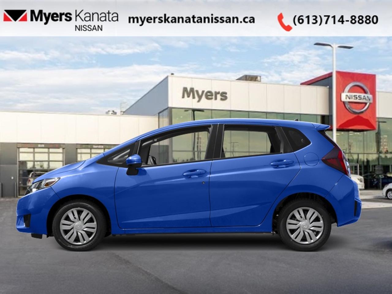 <b>Low Mileage, Bluetooth,  Heated Seats,  Touch Screen,  Air Conditioning,  Cruise Control!</b><br> <br> Super efficient and extremely capable, this Honda Fit is a small hatchback with a big personality. This 2016 Honda Fit is fresh on our lot in Kanata. This low mileage hatchback has just 64,536 km. Its Aegean Blue Metallic in colour. It has an Automatic transmission and is powered by a 130HP 1.5L 4 Cylinder Engine. <br> <br> Our Fits trim level is LX. The mid-range LX is all about comfort. Features include a display audio system with a 7 inch touchscreen, Bluetooth, a backup camera, traction control, air conditioning, cruise control, body coloured exterior trim, a rear spoiler, heated front seats, and much more. This vehicle has been upgraded with the following features: Bluetooth, Heated Seats, Touch Screen, Air Conditioning, Cruise Control.<br> <br/><br>*LIFETIME ENGINE TRANSMISSION WARRANTY NOT AVAILABLE ON VEHICLES WITH KMS EXCEEDING 140,000KM, VEHICLES 8 YEARS & OLDER, OR HIGHLINE BRAND VEHICLE(eg. BMW, INFINITI. CADILLAC, LEXUS...)<br> Come by and check out our fleet of 70+ used cars and trucks and 80+ new cars and trucks for sale in Kanata.  o~o