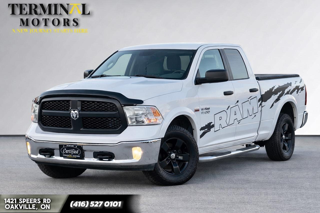#SAFTEY CERTIFIED & 2 YEARS WARRANTY <br><div>#NO ACCIDENT
#NAVI / CAMERA  / CARPLAY & ANDROID AUTO 

2017 RAM 1500 QUAD CAB OUTDOORSMAN 5.7L HEMI V8 ENGINE 4x4 

VERY CLEAN TRUCK INSIDE OUT. RUNS AND DRIVES GREAT WITHOUT ANY ISSUES 
MUST SEE IN PERSON 

FEATURES & HIGHLIGHTS:
-APPLE CARPLAY / ANDROID AUTO
-BACKUP CAMERA 
-NAVIGATION 
-BLUETOOTH 
-REAR SLIDING WINDOW 
-TUNO
-BED-LINER
-TONNEAU COVER 
-FOG LAMP 
AND MORE.. 

BEING SOLD SAFETY CERTIFIED – INCLUDED IN THE PRICE!

FREE CARFAX REPORT AVAILABLE WITH EVERY VEHICLE

📞 Contact us today to book your appointment for viewing & test drive.

📍 TERMINAL MOTORS
📍 1421 Speers Rd, Oakville, ON
📞 (416) 527‑0101</div>