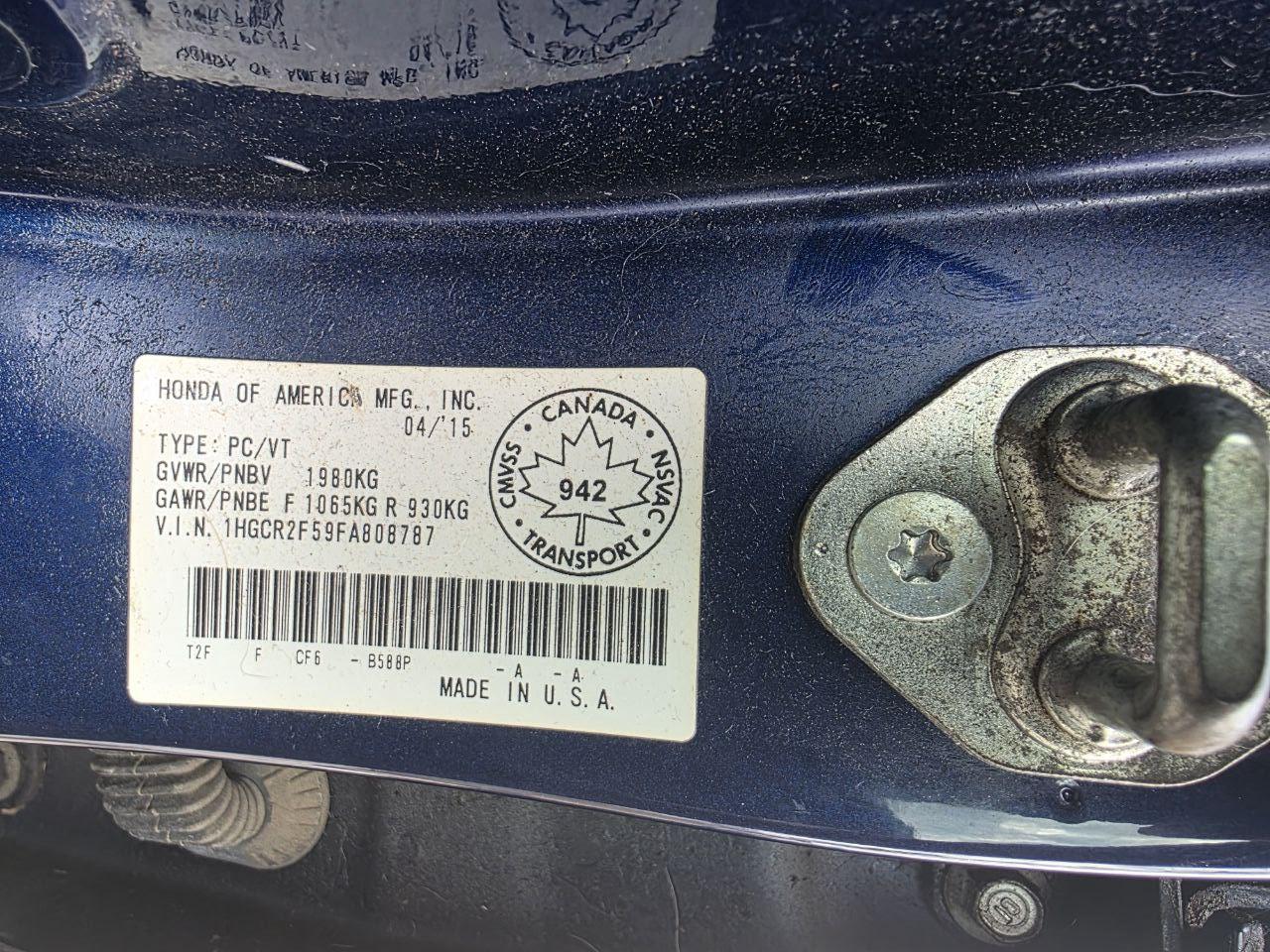 2015 Honda Accord Sport Photo