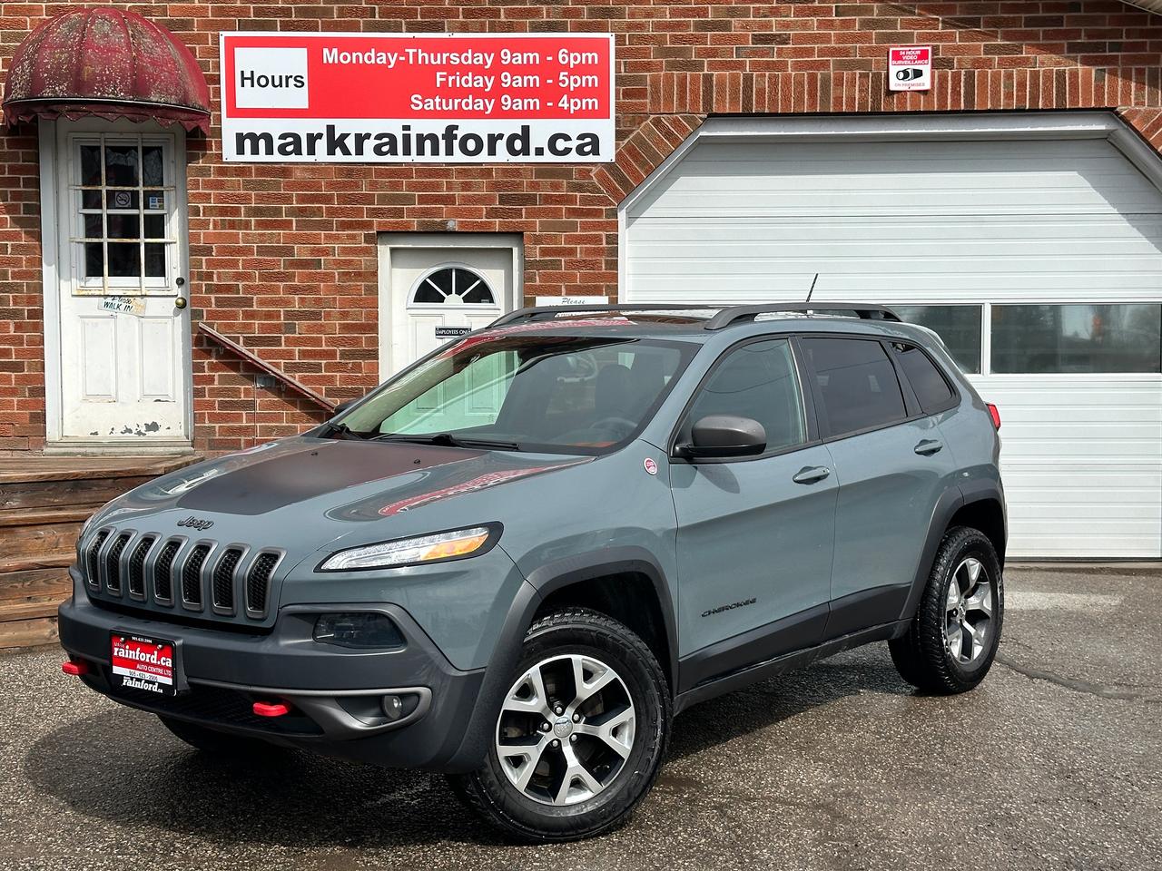 2015 Jeep Cherokee Trailhawk4X4 HTD-Leather Sunroof Bluetooth NAV XM