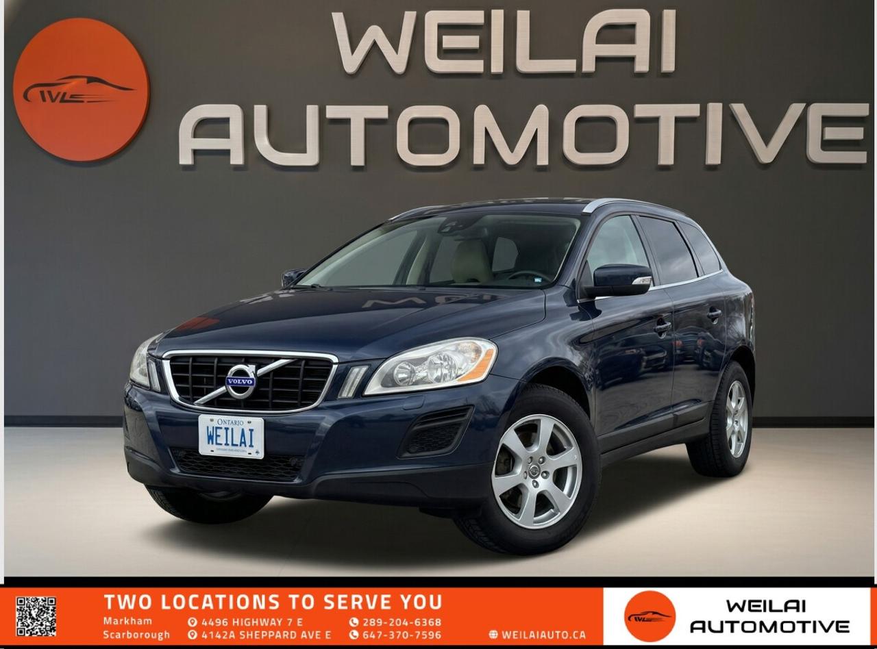 3.0L Turbocharged Inline-6 Engine | Advanced All-Wheel Drive | Panoramic Sunroof | Premium Leather Interior | City Safety Collision Avoidance | Low credit? No credit? Established Credit? We accept ALL!!! - Contact Us Today!Test Drive the 2012 Volvo XC60 T6 AWD Today! This premium luxury crossover delivers an exceptional blend of Swedish engineering, robust turbocharged performance, and world-class safety. Designed to handle Canadian weather with its advanced All-Wheel Drive system, the XC60 T6 offers a spacious, elegantly crafted interior and a smooth, confident ride that is perfect for families and daily commuters alike. <br/> Performance:Engine: 3.0L Turbocharged Inline-6 <br/> Horsepower: 300 hp <br/> Torque: 325 lb-ft <br/> Transmission: 6-speed automatic with Geartronic <br/> Drivetrain: AWD <br/> Exterior:18-inch alloy wheels <br/> Panoramic sunroof with power sunshade <br/> Active dual xenon headlights <br/> Silver roof rails and side window trim <br/> Dual exhaust pipes with chrome tips <br/> Interior:Premium leather seating surfaces <br/> Power adjustable driver and front passenger seats with memory <br/> Dual-zone electronic climate control <br/> 40/20/40 split-folding rear seats <br/> Auto-dimming rearview mirror <br/> Technology:Volvo Sensus infotainment system with 7-inch color display <br/> Bluetooth hands-free phone and audio streaming interface <br/> High Performance Audio System with 8 premium speakers <br/> SiriusXM satellite radio capability <br/> USB and auxiliary audio inputs <br/> Safety:City Safety low-speed collision avoidance technology <br/> Dynamic Stability and Traction Control system <br/> Whiplash Protection System for front seating positions <br/> Side Impact Protection System with side curtain airbags <br/> Anti-lock Braking System with Hydraulic Brake Assist <br/> Approximate Fuel Efficiency:City: 12.1 L/100 km <br/> Highway: 8.5 L/100 km! <br/> This highly sought-after luxury SUV is a hot piece of inventory and will not last long on our lot! With its perfect combination of reliable performance, renowned safety, and premium comfort, this 2012 Volvo XC60 T6 AWD is already generating a lot of interest. Visit us at Weilai Automotive Inc. in Markham today to secure your test drive before another buyer claims it. Dont miss your chance to drive home in this exceptional vehicle! <br/> <br/> <br/> FINANCINGAt Weilai Automotive Inc., were all about giving everyone a fair shot at owning a quality vehicle, no matter their credit history. Whether youre grappling with credit challenges or have a stellar credit record, we have financing options that cater to you. Your specific financing terms will depend on various factors, including your credit rating. For a personalized finance consultation, a signed consent form is needed. Reach out to schedule your appointment today. <br/> WEILAI CERTIFIED PRE-OWNED PROGRAM*Full Detailing Package <br/> Comprehensive Certification Package <br/> Safety Certification <br/> Financing Available <br/> Extended Warranty Available <br/> Available for only $899 <br/> *Weilai Certified Pre-Owned Program includes: Full interior detailing, full exterior detailing, meticulous vehicle reconditioning. A comprehensive 60-point safety inspection with additional standards. For example, tire and brake treads must be a minimum of 3.5 mm which is 233% of the Ontario standard of 1.5 mm. Access to a large network of lenders to give you the best approval guaranteed. Option to extend the warranty for up to an additional 6 years for an additional fee.CARFAX REPORTWe believe in full transparency. All vehicles come with a FREE Carfax report. Please visit our listing on weilaiauto.ca or autotrader.ca to obtain your free Carfax report. <br/> CONTACT NOWWe welcome customers from all over the GTA, including Markham, Scarborough, Barrie, Stouffville, Toronto, Richmond Hill, East Gwillimbury, Aurora, North York, East York, Whitby, Brampton, and the surrounding area. Ready to take the next step? Book an appointment, get more info, or get in touch by calling 289-204-6368 or emailing us at salesmanagers@weilaiauto.ca. <br/> <br/> <br/> FEE DISCLOSURE: Price does not include safety certification, HST, or licensing fees. Safety certification available, see the Weilai Certified Pre-Owned Program for details. <br/> FINANCE SPECIAL PRICE ONLY: Pricing is based on financing. The listed price includes a $1,000 finance rebate. Choosing an alternative payment method may disqualify this rebate. <br/> VEHICLE CONDITION: The vehicle has been inspected and reconditioned to a premium pre-owned condition and is ready to be test-driven. However, to comply with OMVICs disclosure requirements, please note that this unit is not currently drivable and not certified until it undergoes safety certification. <br/> DISCLAIMERS: Please note that these details are based on the typical specifications for a given year, make, and model, and actual features may vary for the specific VIN provided. The descriptions above and the contents on this vehicle detail page are generated using AI and VIN decoders, which may contain inaccuracies. They are intended for reference only and may not be entirely reliable. Always check the vehicles actual specifications and refer to the owners manual for the most precise and up-to-date information. While Weilai Automotive Inc. strives to provide accurate information, we will not be responsible for any mistakes made on this page. <br/>