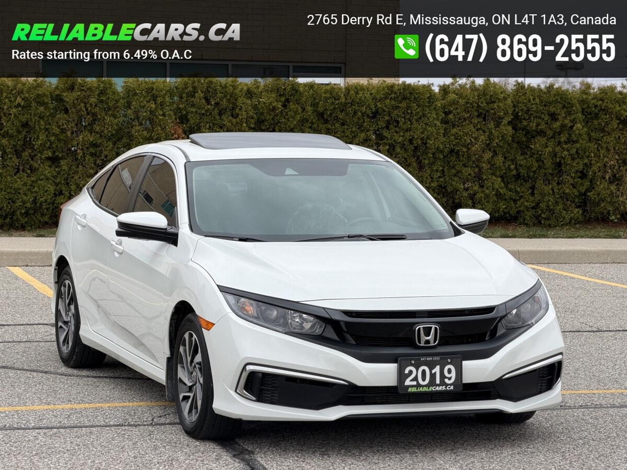 2019 Honda Civic EX | No-Accident | Sunroof | Honda Sensing | Loade Photo
