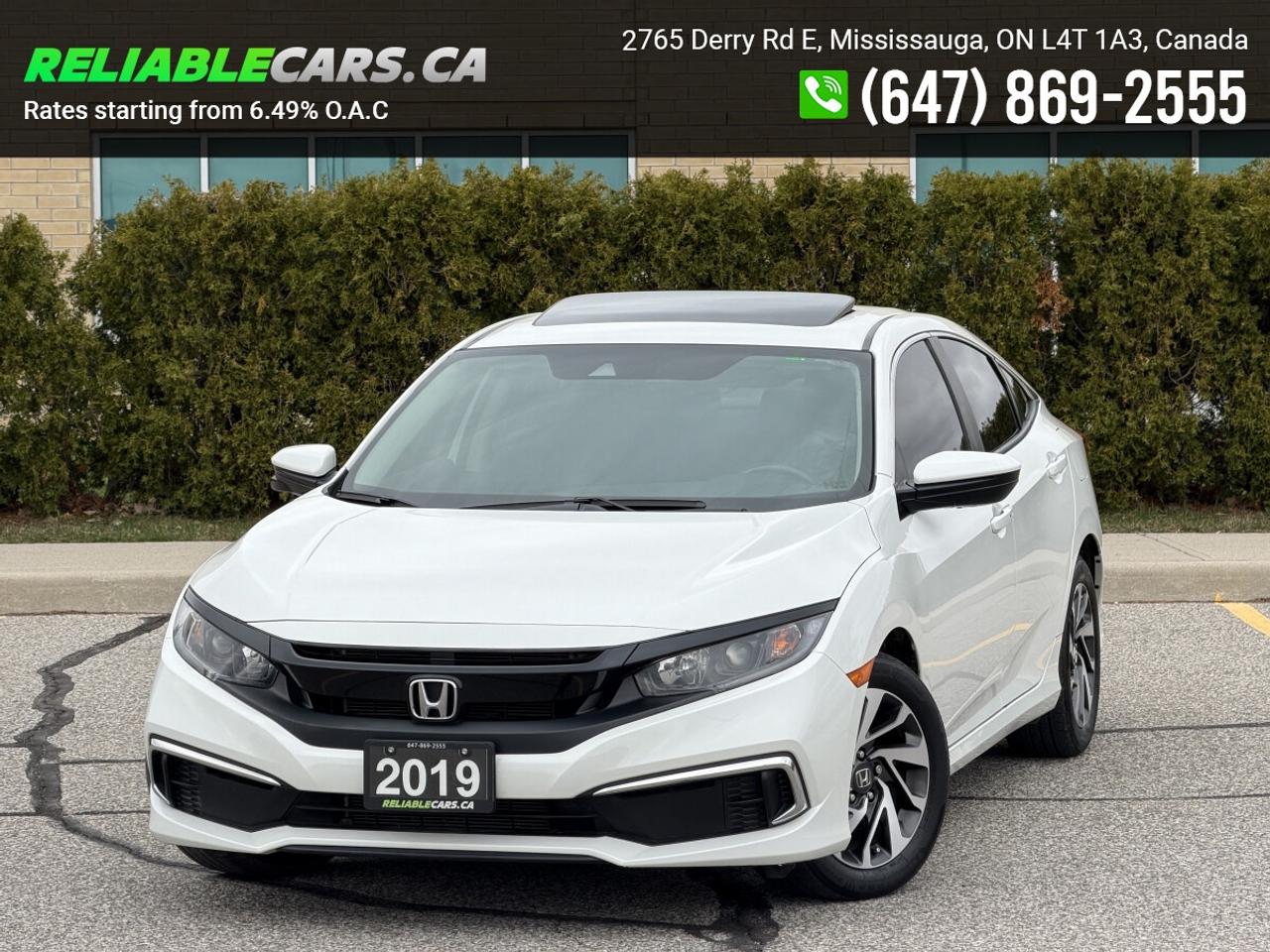 2019 Honda Civic EX | No-Accident | Sunroof | Honda Sensing | Loade Photo