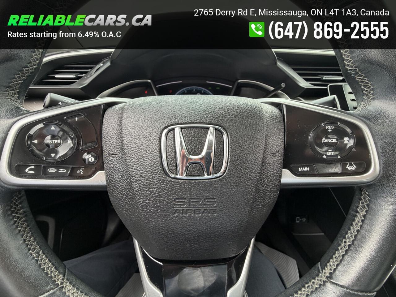 2019 Honda Civic EX | No-Accident | Sunroof | Honda Sensing | Loade Photo