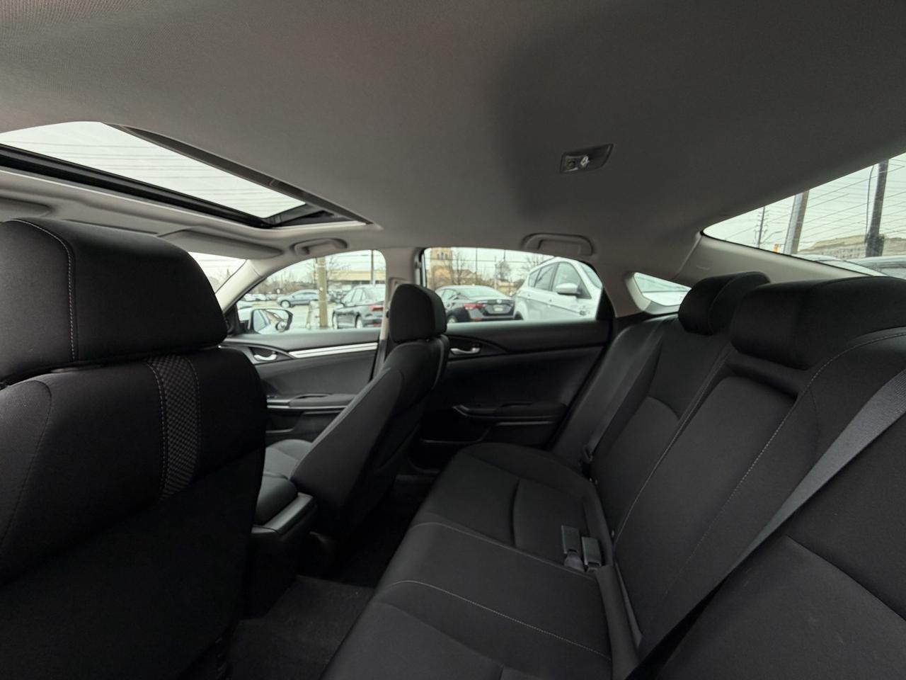2021 Honda Civic EX Pearl White  Blind Spot Cam   Sunroof   Remote Photo