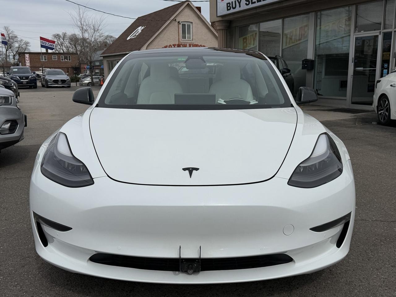 2021 Tesla Model 3 SR PLUS   White Interior   Pano Roof   Autopilot Photo4