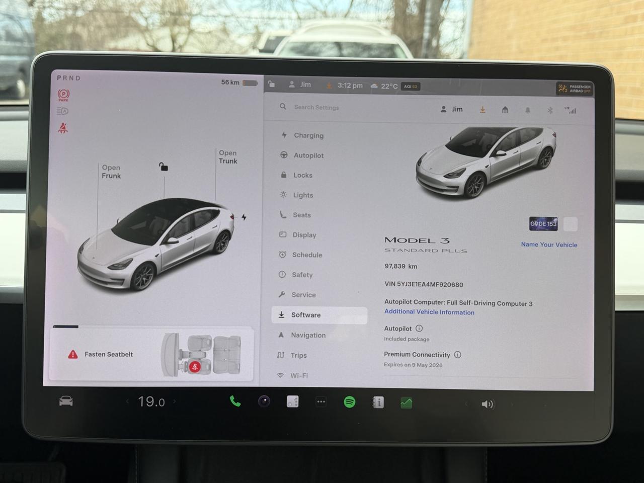 2021 Tesla Model 3 SR PLUS   White Interior   Pano Roof   Autopilot Photo