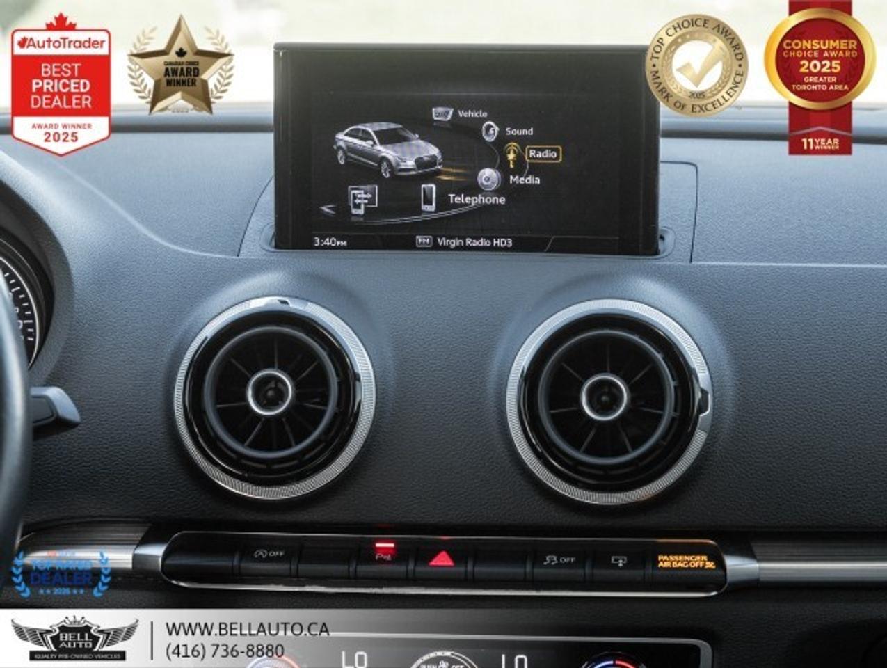 2017 Audi A3 2.0T Progressiv   PRMPKG   B.CAM   SUNROOF   XENON Photo