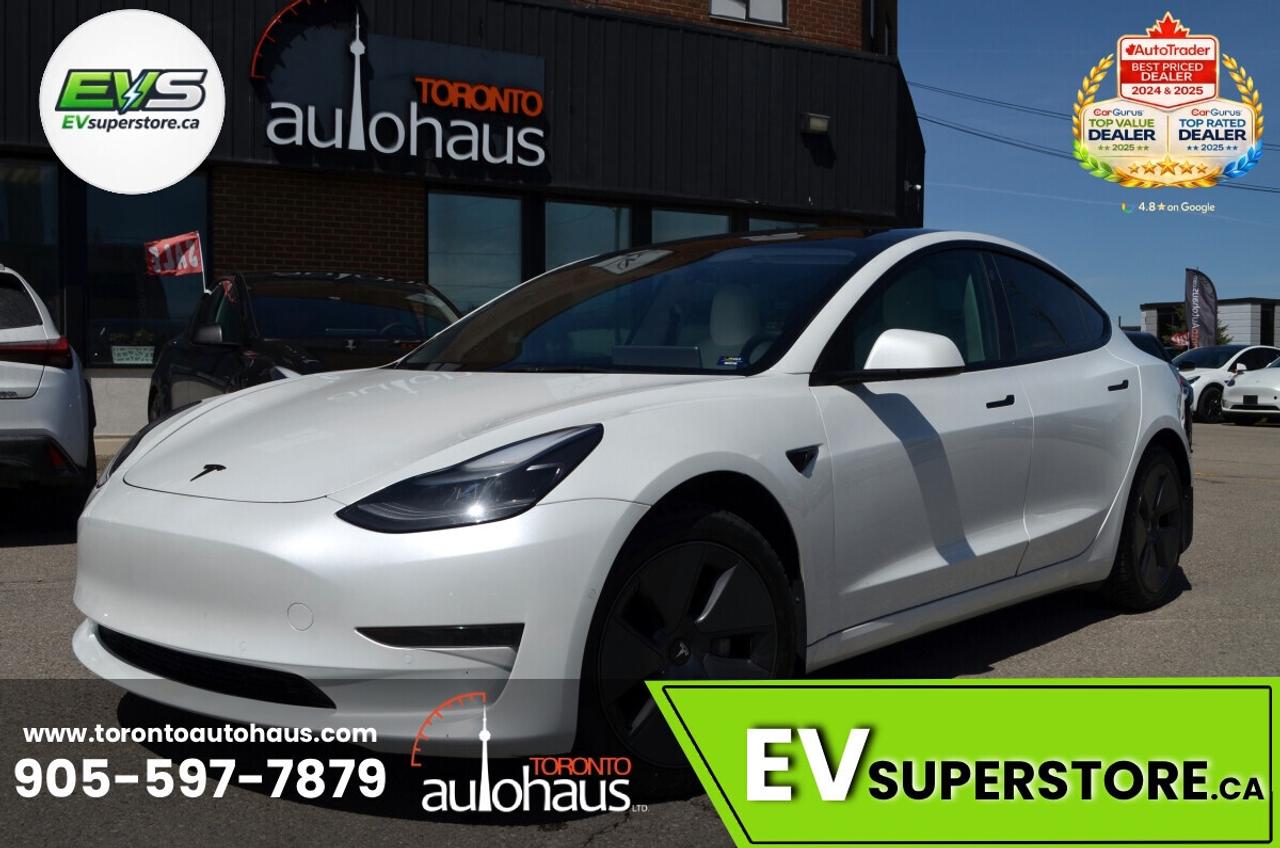 2021 Tesla Model 3 WHITE INT. I 150+ EV's at EVSUPERSTORE.ca Photo
