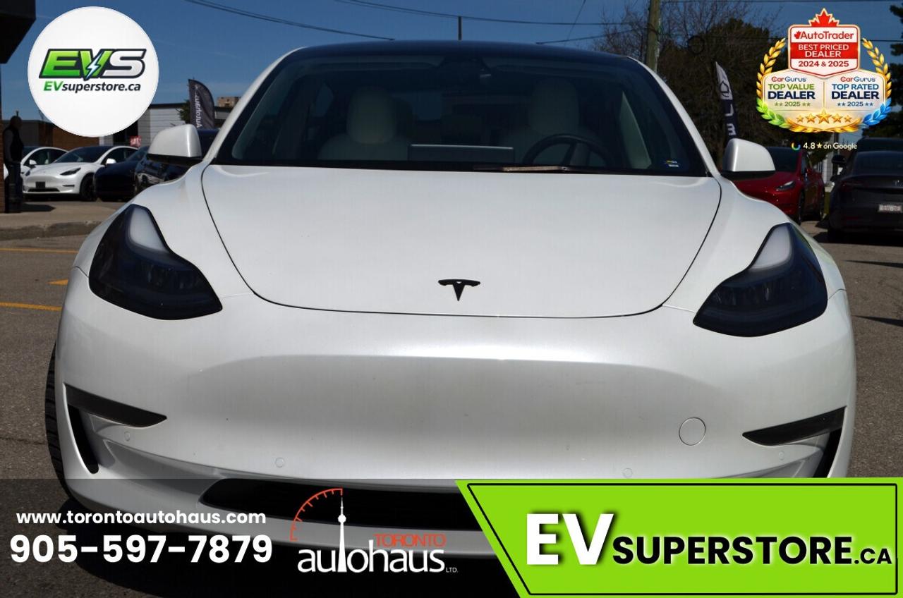 2021 Tesla Model 3 WHITE INT. I 150+ EV's at EVSUPERSTORE.ca Photo