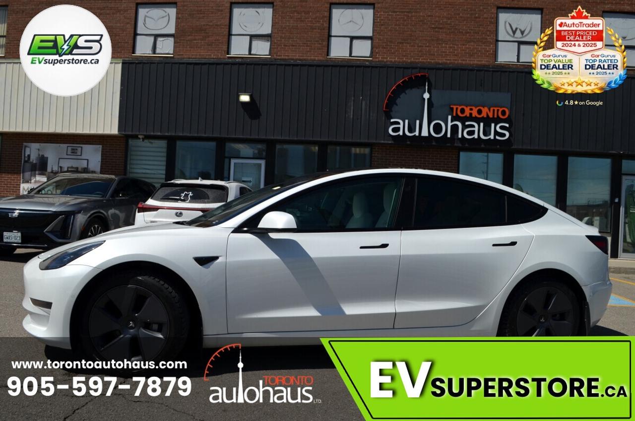 2021 Tesla Model 3 WHITE INT. I 150+ EV's at EVSUPERSTORE.ca Photo