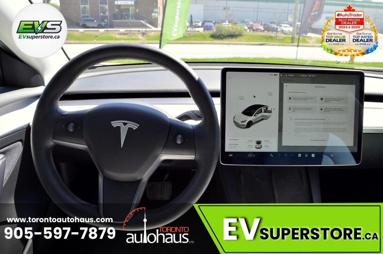 2021 Tesla Model 3 WHITE INT. I 150+ EV's at EVSUPERSTORE.ca Photo