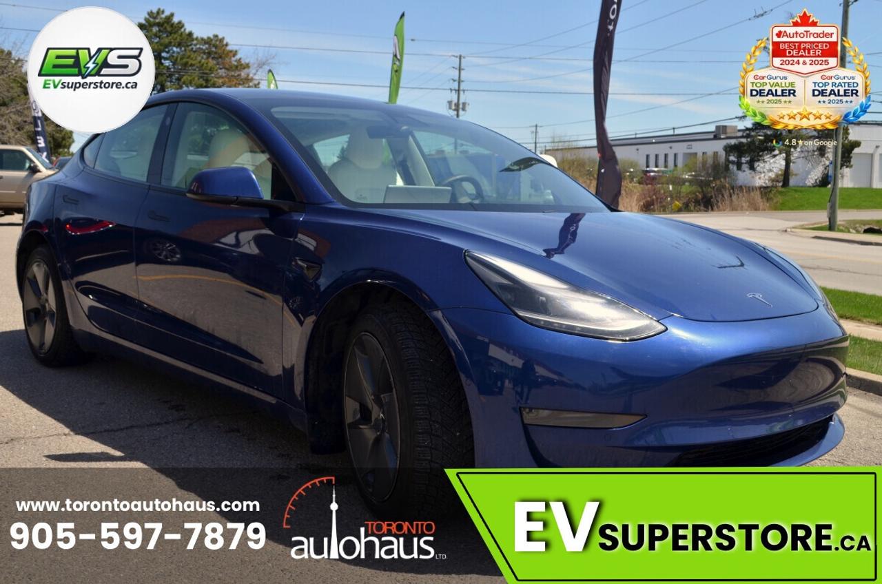 2021 Tesla Model 3 WHITE INT. I 150+ EV's at EVSUPERSTORE.ca Photo