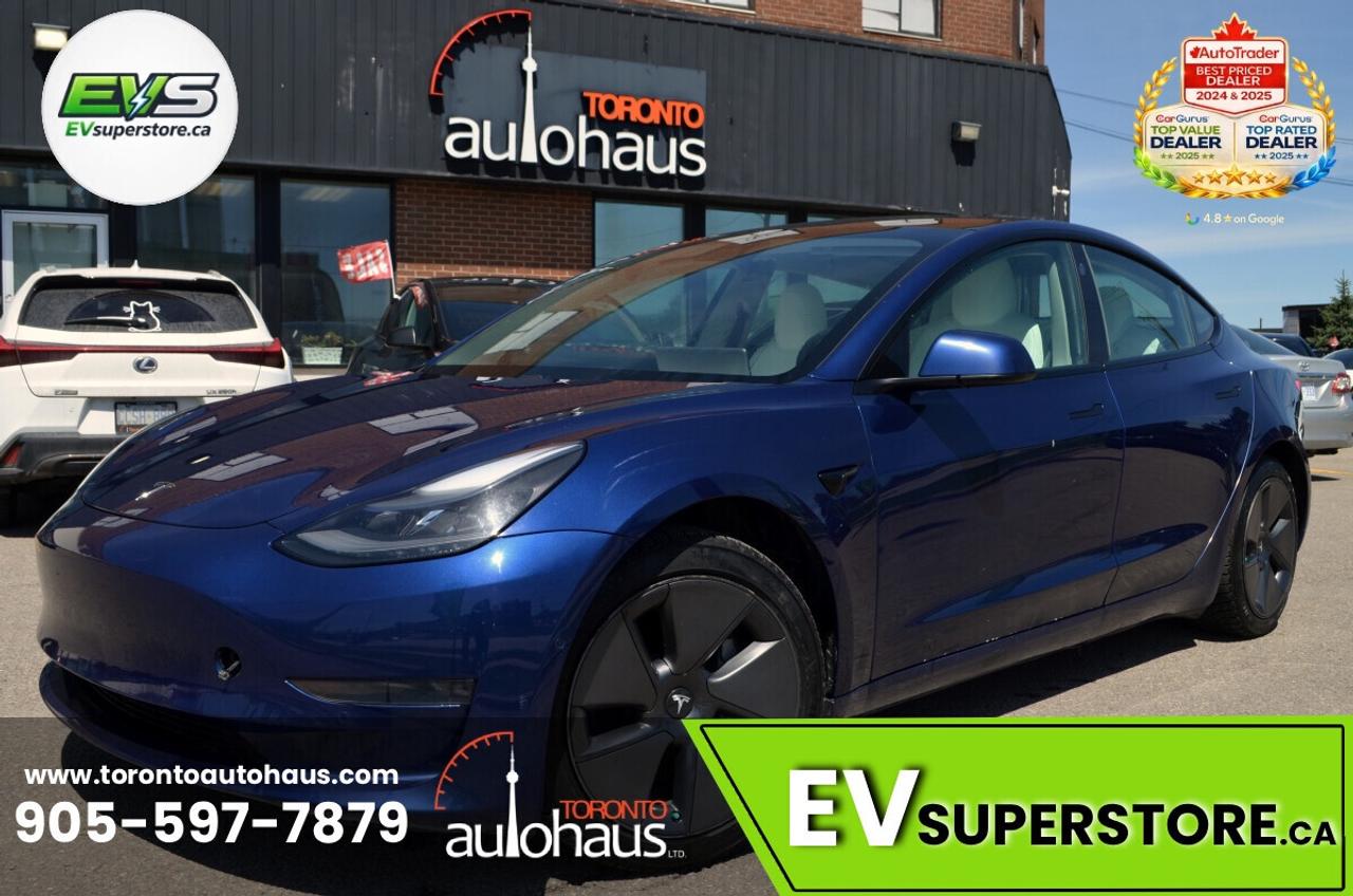 2021 Tesla Model 3 WHITE INT. I 150+ EV's at EVSUPERSTORE.ca Photo0