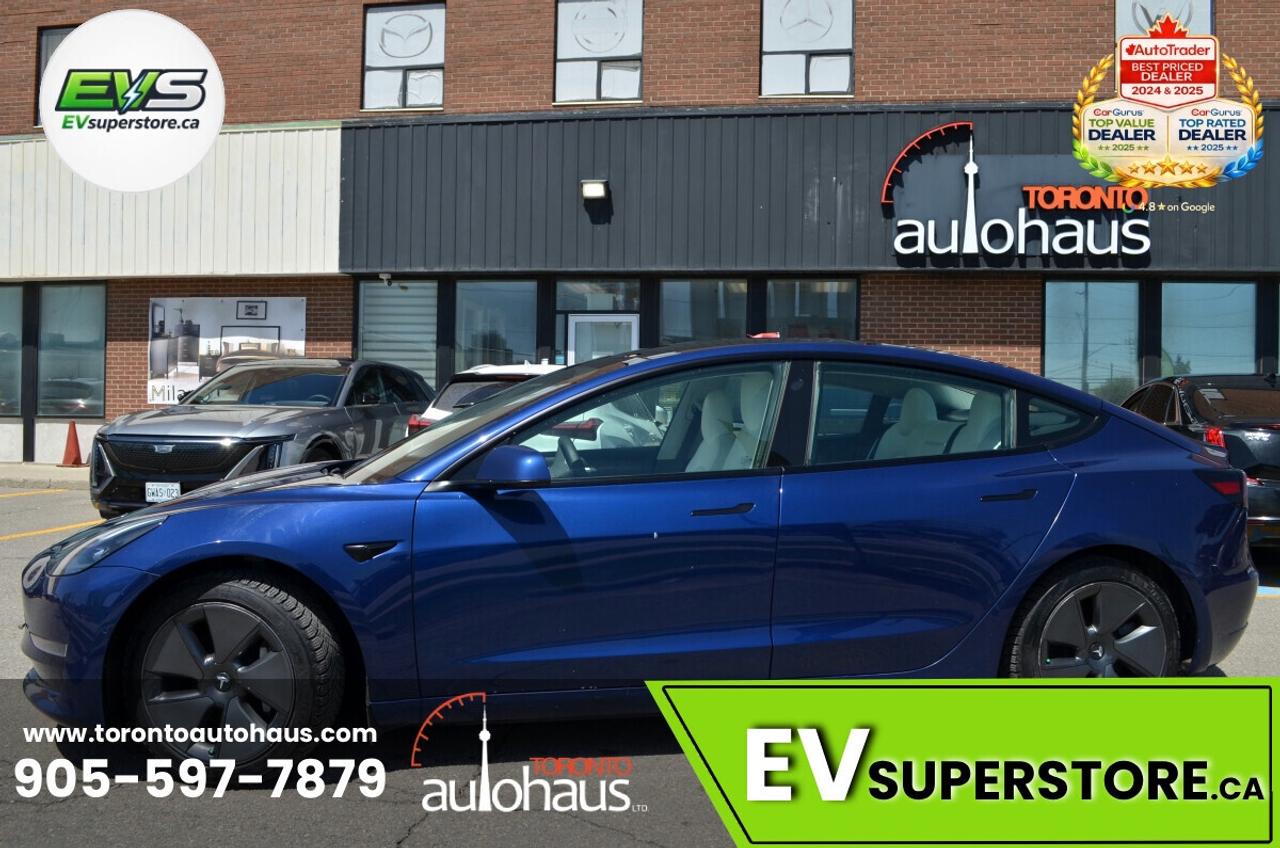 2021 Tesla Model 3 WHITE INT. I 150+ EV's at EVSUPERSTORE.ca Photo