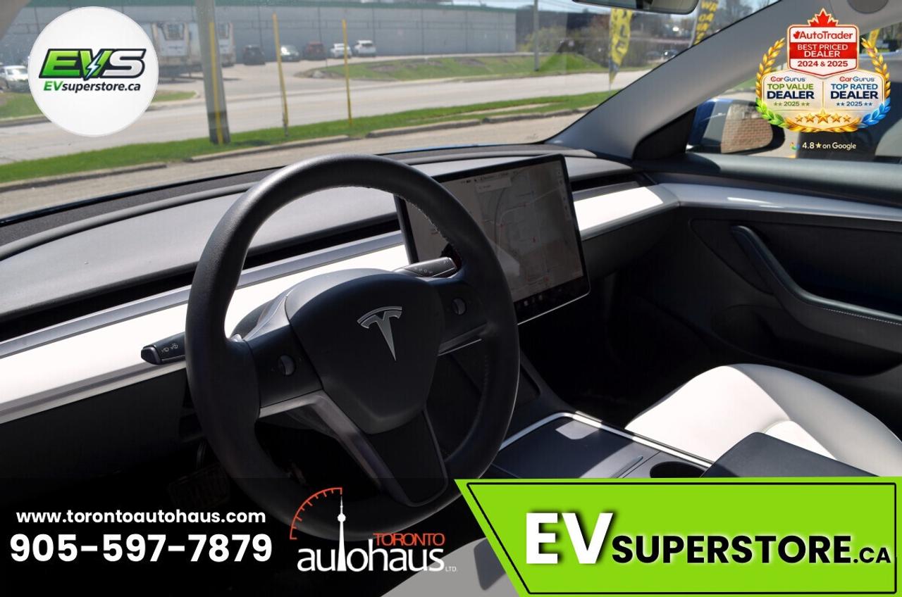 2021 Tesla Model 3 WHITE INT. I 150+ EV's at EVSUPERSTORE.ca Photo
