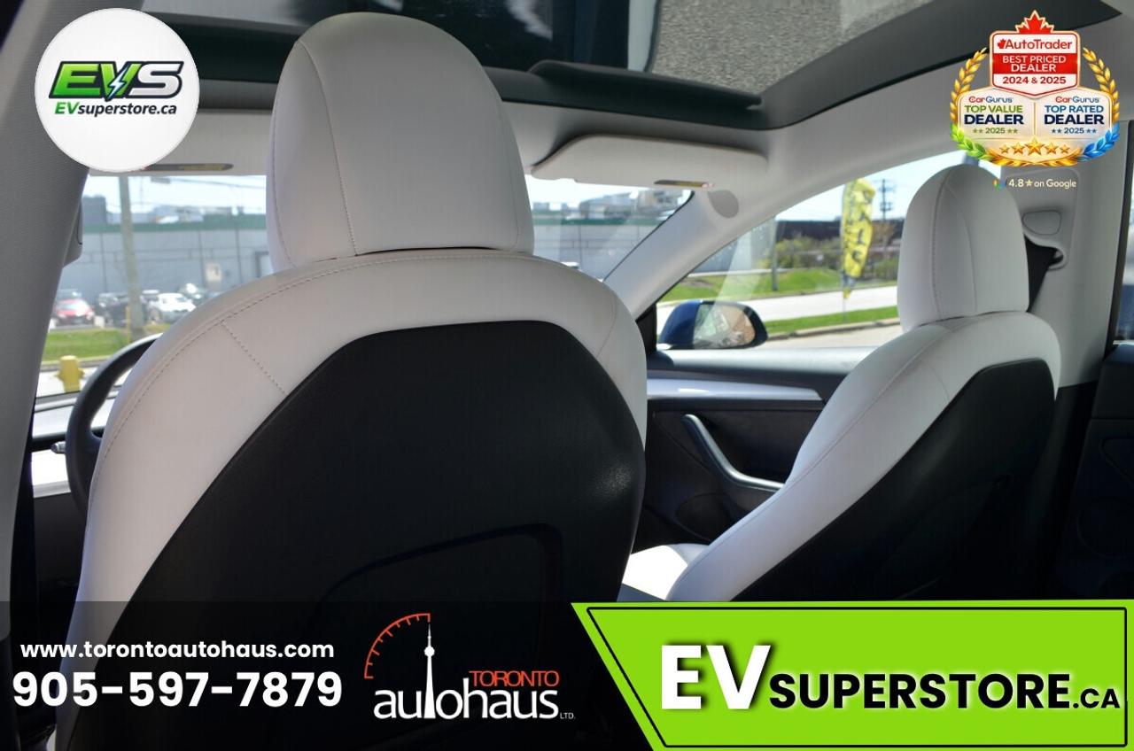 2021 Tesla Model 3 WHITE INT. I 150+ EV's at EVSUPERSTORE.ca Photo
