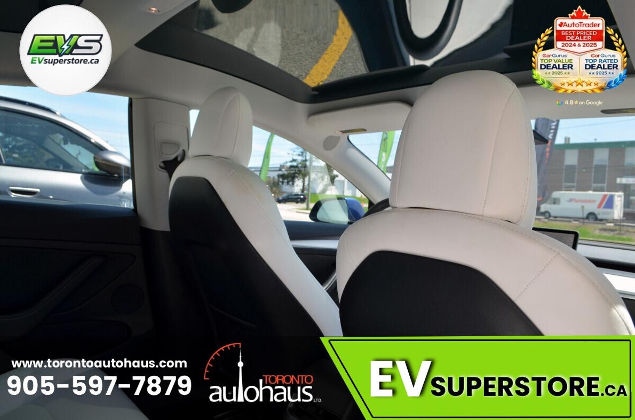 2021 Tesla Model 3 WHITE INT. I 150+ EV's at EVSUPERSTORE.ca Photo