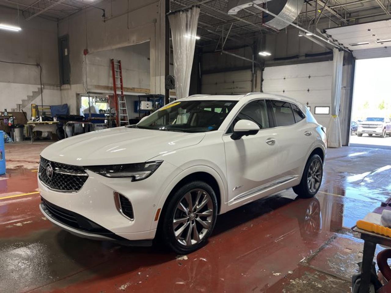 New Price!CARFAX Canada No Reported AccidentsSummit White 2022 Buick Envision Avenir AWD 9-Speed Automatic 2.0L Turbocharged3.47 Final Drive Axle Ratio, 4-Wheel Disc Brakes, 9 Speakers, ABS brakes, Adaptive Cruise Control, Air Conditioning, Alloy wheels, AM/FM radio: SiriusXM, AppLink/Apple CarPlay and Android Auto, Auto High-beam Headlights, Auto-dimming door mirrors, Auto-dimming Rear-View mirror, Automatic temperature control, Block heater, Bose Premium 9-Speaker Audio System, Brake assist, Bumpers: body-colour, Compass, Continuous Damping Control, Delay-off headlights, Driver 8-Way Power Seat Adjuster, Driver door bin, Driver vanity mirror, Dual front impact airbags, Dual front side impact airbags, Electronic Stability Control, Emergency communication system: OnStar and Buick connected services capable, Enhanced Automatic Emergency Braking, Enhanced Automatic Parking Assist, Enhanced LED Functionality Headlamps, Four wheel independent suspension, Front anti-roll bar, Front Bucket Seats, Front dual zone A/C, Front Passenger 8-Way Power Seat Adjuster, Front reading lights, Fully automatic headlights, Garage door transmitter, HD Radio, HD Surround Vision, Head-Up Display, Heads-Up Display, Heated door mirrors, Heated Driver & Front Passenger Seats, Heated front seats, Heated Rear Outboard Seating Positions, Heated rear seats, Heated Steering Wheel, Heated steering wheel, Illuminated entry, Knee airbag, Lane Change Alert w/Side Blind Zone Alert, Low tire pressure warning, Memory Card Receptacle, Memory seat, Navigation System, Not Equipped w/Heated Rear Outboard Seats, Not Equipped w/Heated/Ventilated Front Seats, Occupant sensing airbag, Outside temperature display, Overhead airbag, Overhead console, Panic alarm, Passenger door bin, Passenger vanity mirror, Perforated Leather-Appointed Seat Trim, Power door mirrors, Power driver seat, Power Liftgate, Power moonroof, Power passenger seat, Power steering, Power windows, Preferred Equipment Group 1SN, Radio data system, Radio: Buick Infotainment System AM/FM w/Nav, Rear anti-roll bar, Rear Camera Mirror, Rear Camera Mirror Washer, Rear Cross Traffic Alert, Rear reading lights, Rear window defroster, Rear window wiper, Remote keyless entry, Roof rack: rails only, Safety Package, Security system, SiriusXM, Speed control, Split folding rear seat, Spoiler, Steering wheel mounted audio controls, Technology Package I, Technology Package II, Telescoping steering wheel, Tilt steering wheel, Traction control, Trailer Hitch (LPO), Trailer Hitch Bezel (LPO), Trip computer, Universal Home Remote, USB Charging-Only Ports, Variably intermittent wipers, Ventilated Driver & Front Passenger Seats, Ventilated front seats, Wheels: 20 Aluminum w/Avenir Pearl Nickel Finish, Wireless Apple CarPlay/Wireless Android Auto.At Steele GMC Buick Fredericton, were proud to be your Used Car Mega Center serving drivers all across Atlantic Canada from Fredericton, Oromocto, New Maryland, Woodstock, Saint John, and Moncton in New Brunswick, to Nova Scotia, Prince Edward Island, and Newfoundland. Our inventory features all makes and models of used cars, trucks, SUVs, and vans, giving you the best selection in the region. Whether you need a fuel-efficient sedan, a family SUV, or a rugged pickup, youll find it right here at Steele GMC Buick Fredericton. With our Market Value Pricing, every vehicle is priced based on real-time market conditions, ensuring you get the best possible deal without the hassle of negotiating. We keep pricing transparent and competitive so you can shop with total confidence. No matter your credit situation good, bad, or no credit at all youre approved. Our finance experts work with lenders across Atlantic Canada to find the best terms for your budget, including second-chance financing, newcomer programs, and credit rebuilding solutions. As part of Steele Auto Group, Atlantic Canadas most diversified automotive group with 47 de