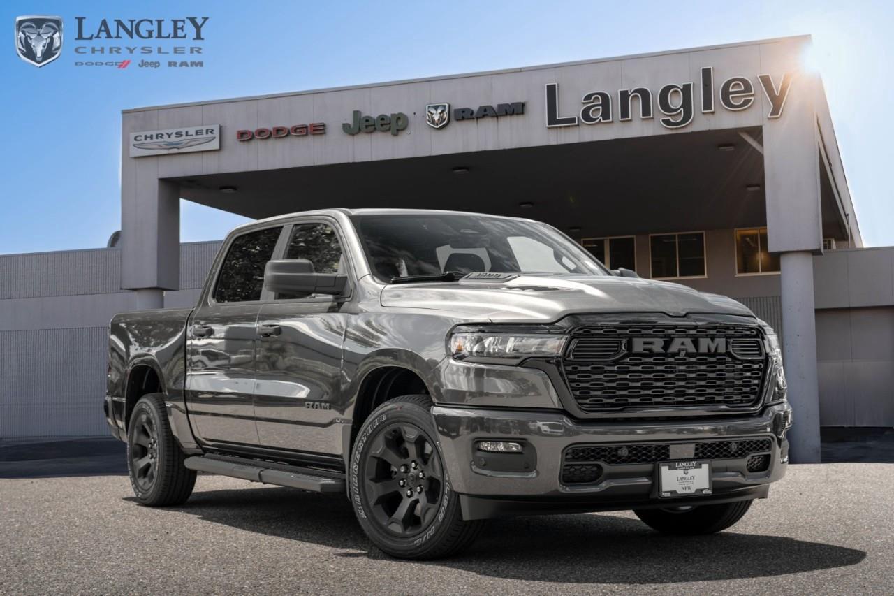 <p><strong>2026 RAM 1500 TRADESMAN 4X4 CREW CAB 5'7" BOX</strong></p><p>The 2026 Ram 1500 Tradesman is a durable and efficient workhorse, now available with the new 3.0L Hurricane twin-turbo I6 engine. This powerplant delivers more horsepower and torque than the previous generation's V8, providing the Tradesman with superior towing capability and modern performance while maintaining its focus on reliability for the job site.</p><ul><li><p><strong>Engine</strong>: 3.0L Hurricane Twin-Turbo I6 (Standard Output)</p></li><li><p><strong>Horsepower</strong>: 420 hp</p></li><li><p><strong>Torque</strong>: 469 lb-ft</p></li><li><p><strong>Transmission</strong>: 8-Speed Automatic</p></li><li><p><strong>Max Towing</strong>: Up to 11,570 lbs (5,248 kg)</p></li><li><p><strong>Fuel Economy</strong>: 14.0 L/100km City / 9.8 L/100km Hwy</p></li></ul><p>Come book a test drive at Langley Chrysler, conveniently located in Langley, British Columbia.</p>*All new vehicle purchases are plus the PDI accessory installs and any price increases provided by the manufacturer. For trucks the accessories will include wheel locks, spray-in liners, and mud flaps. For all other vehicles, wheel locks are standard, other equipment may apply. Confirm with the dealer.

<p>*All prices are net of all manufacturer incentives and/or rebates and are subject to change by the manufacturer without notice. All prices plus applicable taxes, applicable environmental recovery charges, documentation of $599 and full tank of fuel surcharge of $76 if a full tank is chosen.<br />Other items available that are not included in the above price:<br />Tire & Rim Protection and Key fob insurance starting from $599<br />Service contracts (extended warranties) for up to 7 years and 200,000 kms starting from $599<br />Custom vehicle accessory packages, mudflaps and deflectors, tire and rim packages, lift kits, exhaust kits and tonneau covers, canopies and much more that can be added to your payment at time of purchase<br />Undercoating, rust modules, and full protection packages starting from $199<br />Flexible life, disability and critical illness insurances to protect portions of or the entire length of vehicle loan?im?im<br />Financing Fee of $500 when applicable<br />Prices shown are determined using the largest available rebates and incentives and may not qualify for special APR finance offers. See dealer for details. This is a limited time offer.</p>