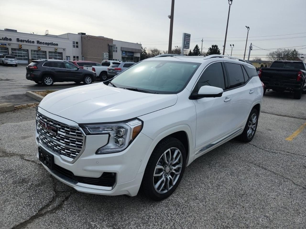 <p>Experience refined capability and sophisticated design in the 2024 GMC Terrain Denali, a compact SUV crafted for Canadian drivers seeking comfort and confidence on every journey.</p><p>This used Terrain Denali, finished in striking white, pairs a fuel-efficient 1.5L 4-cylinder engine with a smooth 9-speed automatic transmission and all-wheel drive, ensuring responsive handling and stability in diverse road conditions. The Denali trim brings premium touches that resonate with those who appreciate upscale details and advanced technology. Inside, the cabin offers a quiet, comfortable environment enhanced by thoughtful materials and intuitive controls designed for ease of use. Keyless entry adds convenience, allowing seamless access whether you're carrying groceries or gear for weekend adventures. Safety is paramount, with traction control providing added assurance on slippery or uneven surfaces, perfect for navigating Canadian winters. The compact size of the Terrain Denali makes city driving and parking effortless, while its versatile cargo space adapts to your lifestyle, whether it&rsquor;s a day at the cottage or a trip to the mountains. For drivers who value a blend of style, technology, and all-weather capability, this GMC Terrain Denali stands out as a smart, sophisticated choice.</p><p></p>&zwnj;
