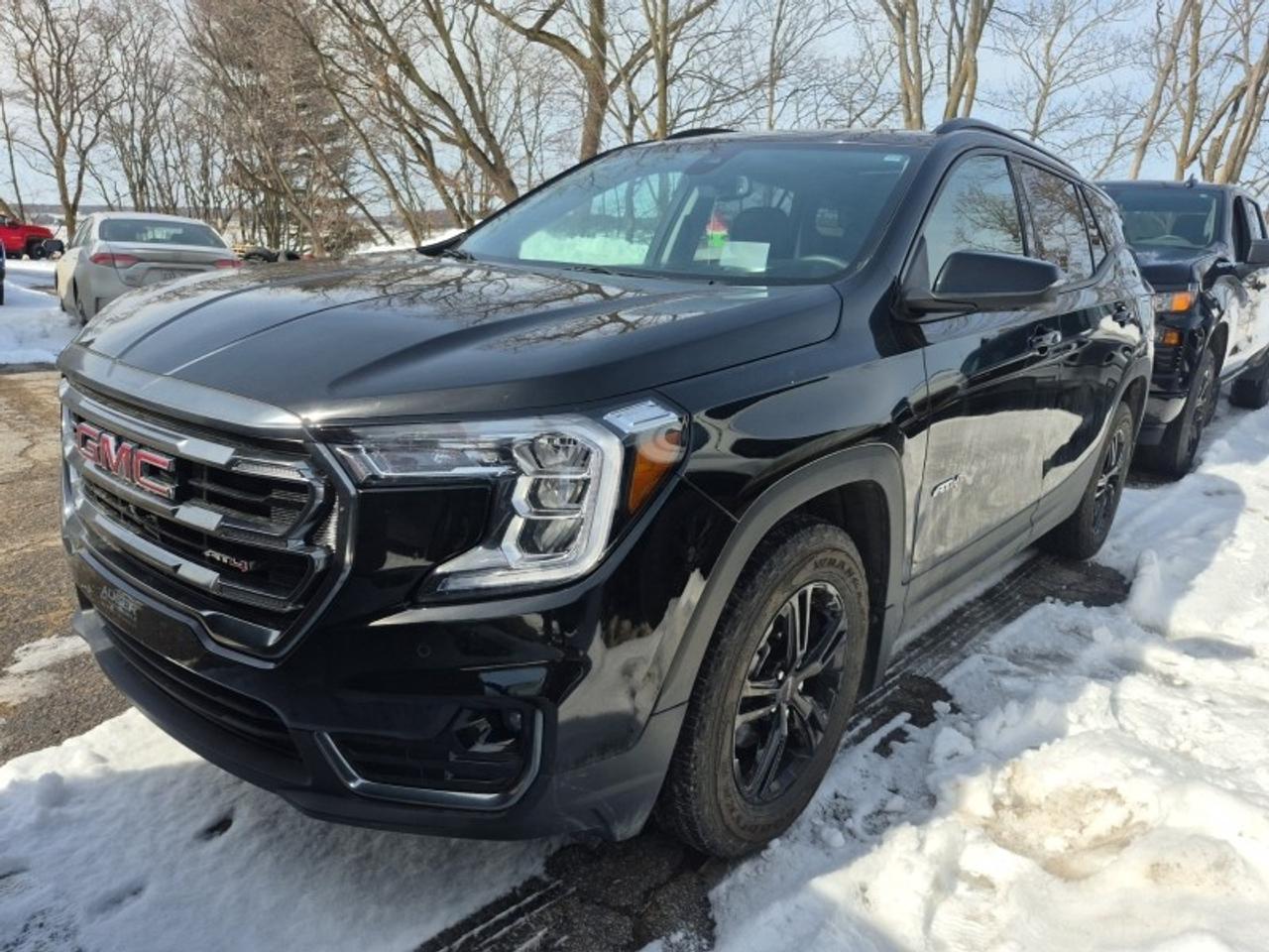 <p>Experience the perfect blend of rugged capability and refined comfort with the 2024 GMC Terrain AT4, designed for confident driving in all Canadian conditions.</p><p>This used 2024 GMC Terrain AT4 in sleek black is built for those who demand versatility and style. Equipped with a fuel-efficient 1.5L 4-cylinder engine paired with a smooth 9-speed automatic transmission, it offers responsive performance whether navigating city streets or exploring off the beaten path. The advanced all-wheel-drive system ensures superior traction and stability on slippery roads or challenging terrain, giving you peace of mind during Canadian winters. Inside, the AT4 trim brings a premium feel with rugged accents and thoughtfully designed seating for comfort on longer journeys. Keyless entry adds convenience, while the Terrain&rsquor;s compact size makes parking and manoeuvring effortless without sacrificing interior space. Safety remains a priority with traction control enhancing grip and control in diverse driving conditions. Whether commuting to work or heading out for weekend adventures, this Terrain AT4 balances capability, comfort, and confidence in a stylish package that fits your active lifestyle perfectly.</p><p></p>&zwnj;