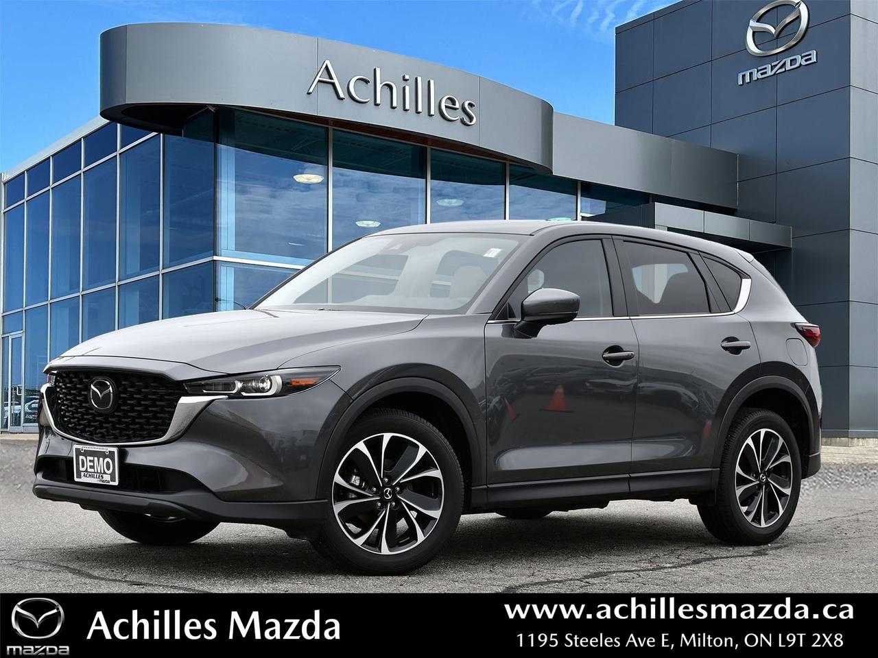 <p><span style=font-size:12pt><span style=font-family:Times New Roman,serif><span style=font-family:Verdana,sans-serif>This is an ACHILLES MAZDA Demonstrator. Our all-inclusive pricing on this excellent vehicle offers:</span></span></span></p>

<ul>
 <li><span style=font-family:Verdana, sans-serif><span style=font-size:16px>PPF Hood Film</span></span></li>
 <li><span style=font-size:12pt><span style=font-family:Times New Roman,serif><span style=font-family:Verdana,sans-serif>Tinted Windows</span></span></span></li>
 <li><span style=font-size:12pt><span style=font-family:Times New Roman,serif><span style=font-family:Verdana,sans-serif>Premium Floor Liners</span></span></span></li>
 <li><span style=font-size:12pt><span style=font-family:Times New Roman,serif><span style=font-family:Verdana,sans-serif>Cargo Area Tray</span></span></span></li>
 <li><span style=font-size:12pt><span style=font-family:Times New Roman,serif><span style=font-family:Verdana,sans-serif>All available Mazda incentives</span></span></span></li>
 <li><span style=font-size:12pt><span style=font-family:Times New Roman,serif><span style=font-family:Verdana,sans-serif>Balance of Mazdas Unlimited Warranty</span></span></span></li>
 <li><span style=font-size:12pt><span style=font-family:Times New Roman,serif><span style=font-family:Verdana,sans-serif>OMVIC Fee</span></span></span></li>
</ul>

<p></p>

<p><span style=font-size:12pt><span style=font-family:Times New Roman,serif><span style=font-family:Verdana,sans-serif>Family owned and operated..weve been serving Milton, Georgetown and Acton since 1977! </span></span></span></p>

<p></p>

<p><span style=font-size:12pt><span style=font-family:Times New Roman,serif><span style=font-family:Verdana,sans-serif>*Cash Price listed is all-inclusive, plus HST and Licensing Only</span></span></span></p>

<p><br />
<span style=font-size:12pt><span style=font-family:Times New Roman,serif><span style=font-family:Verdana,sans-serif>We Want to Be Your Mazda Dealer</span></span></span></p>

<p></p>

<p><span style=font-size:12pt><span style=font-family:Times New Roman,serif><span style=font-family:Verdana,sans-serif>#idealclubhousecareexperience</span></span></span></p>
<p>&nbsp;</p>

<p><strong>Appointments For New or Pre-Owned Vehicles are always preferred...Speak with one of our Clubhouse Care Specialists prior to your visit so we can prepare and make your experience with us as efficient as possible.</strong></p>

<p><strong>Come and Experience the Achilles Mazda of Milton Difference. You owe it to yourself.</strong></p>